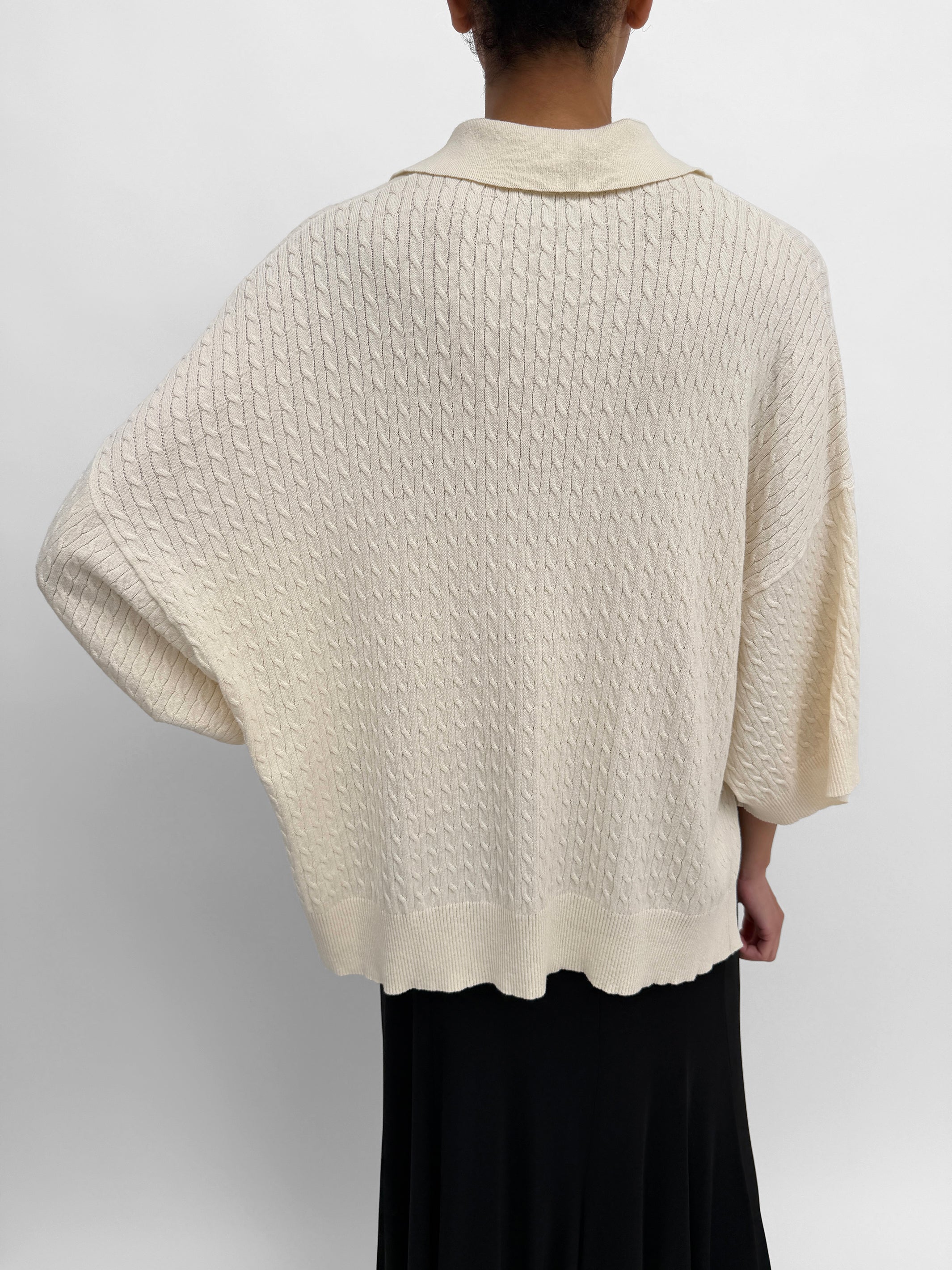 The Adore cable cotton linen sweater - Image 3