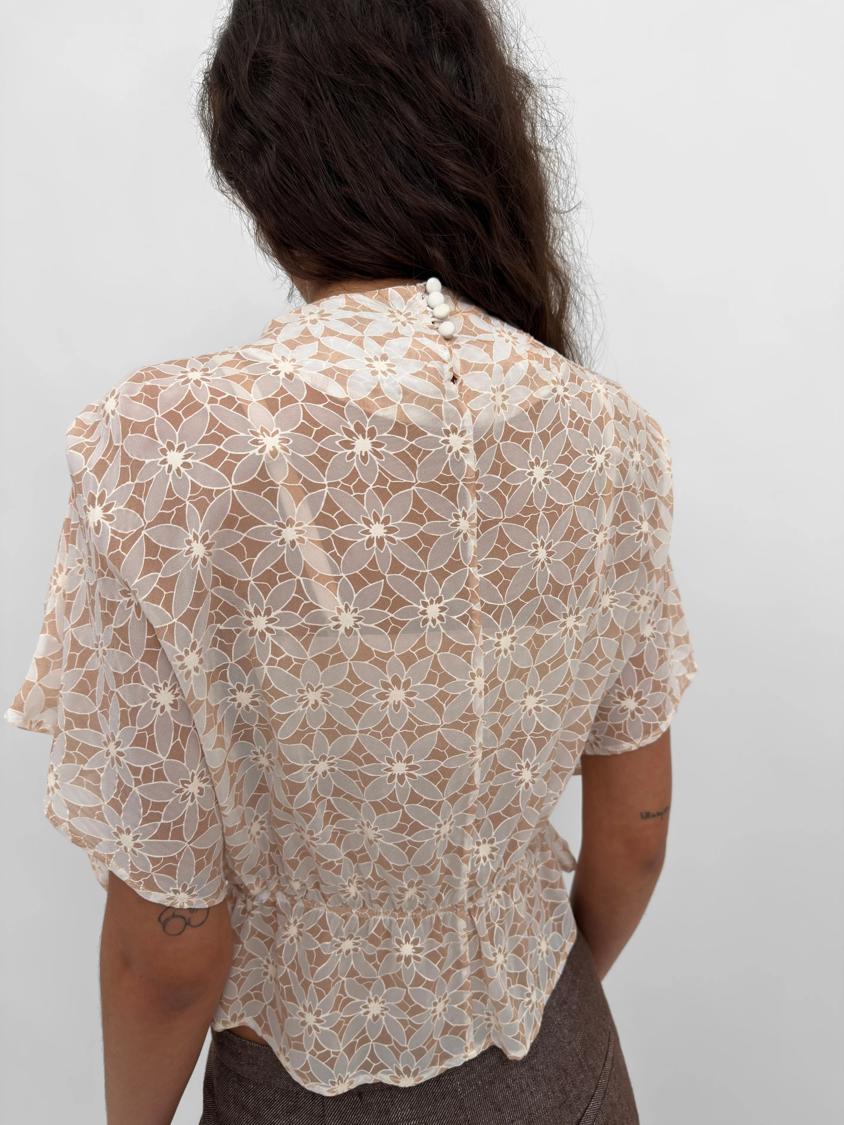 The Arya printed lace top - Image 4