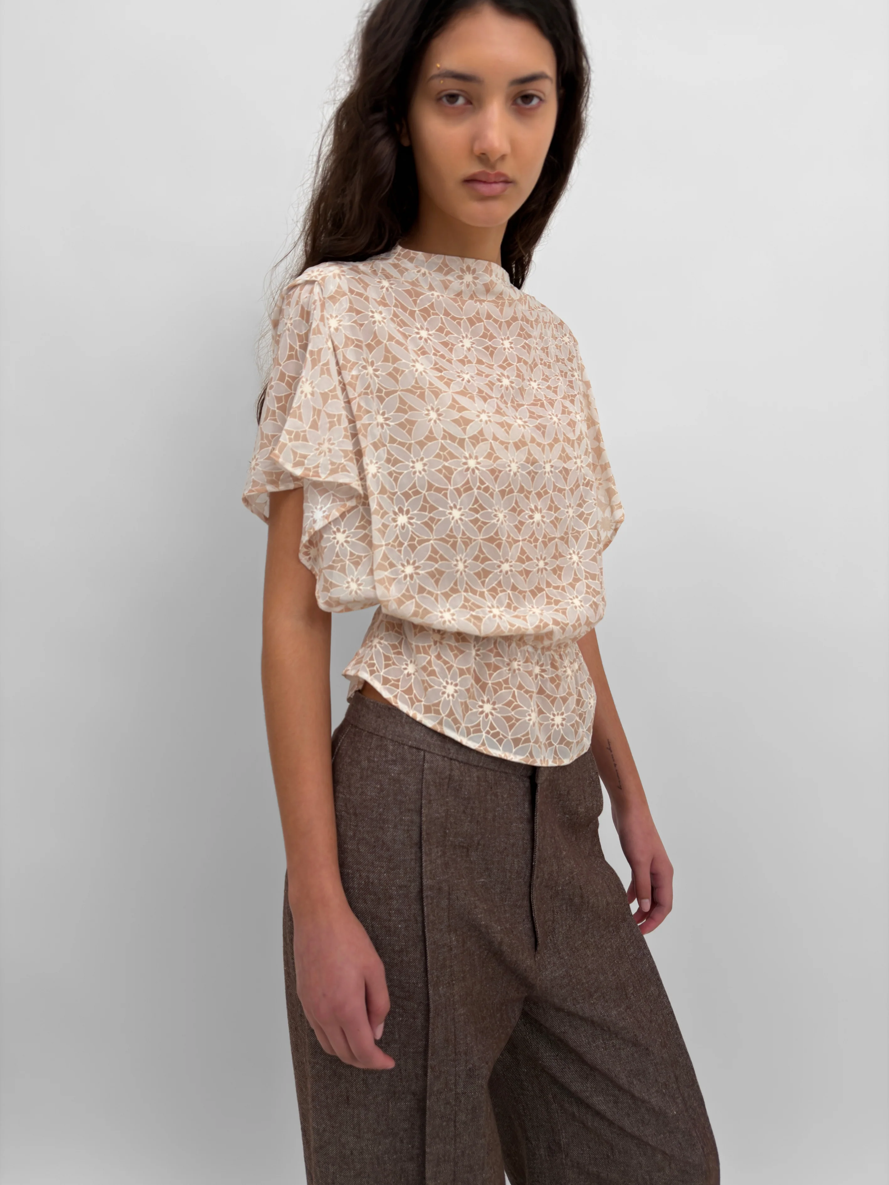 The Arya printed lace top - Image 5