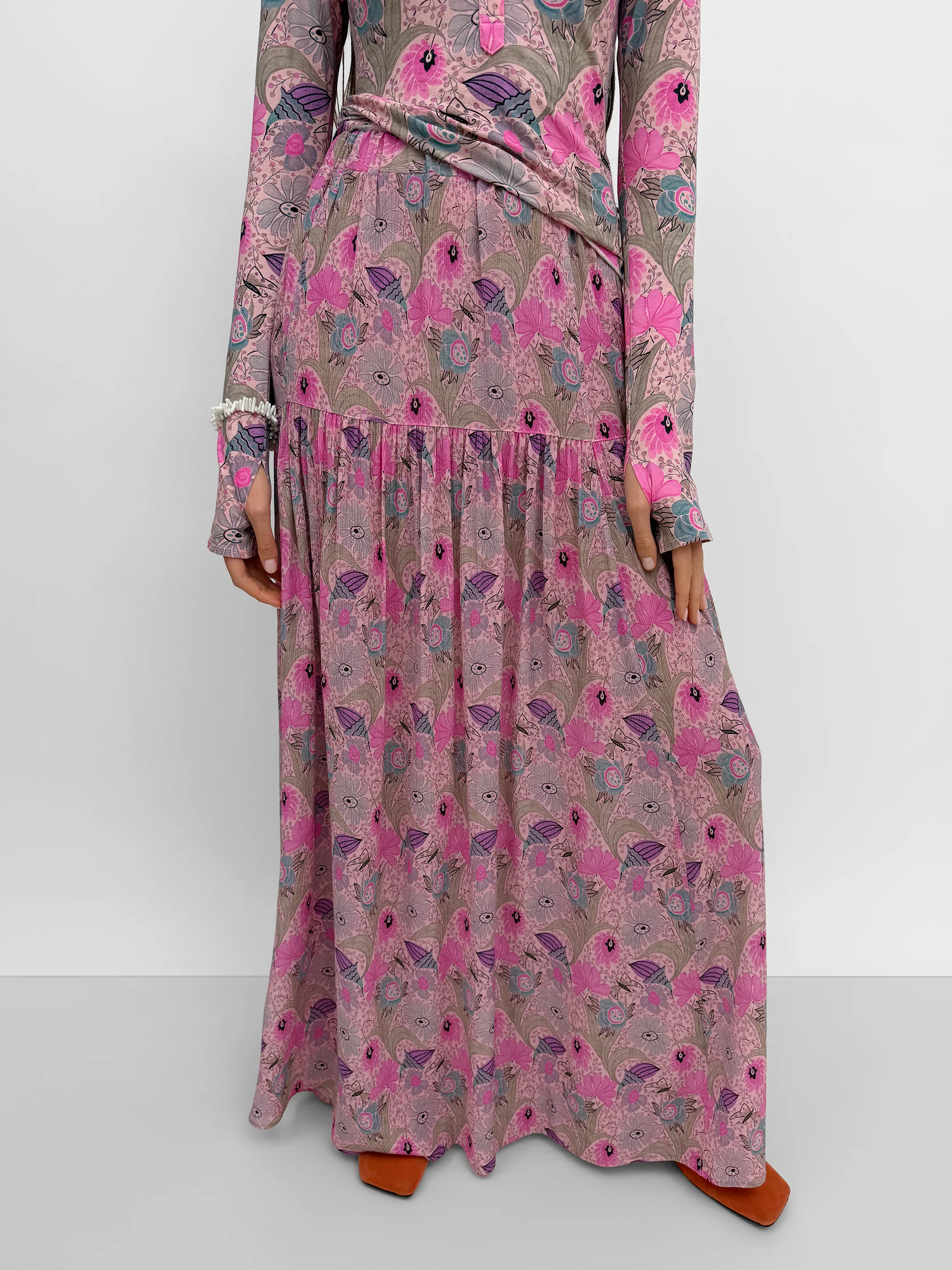 The Asti gathered skirt in Ducharne - Image 3