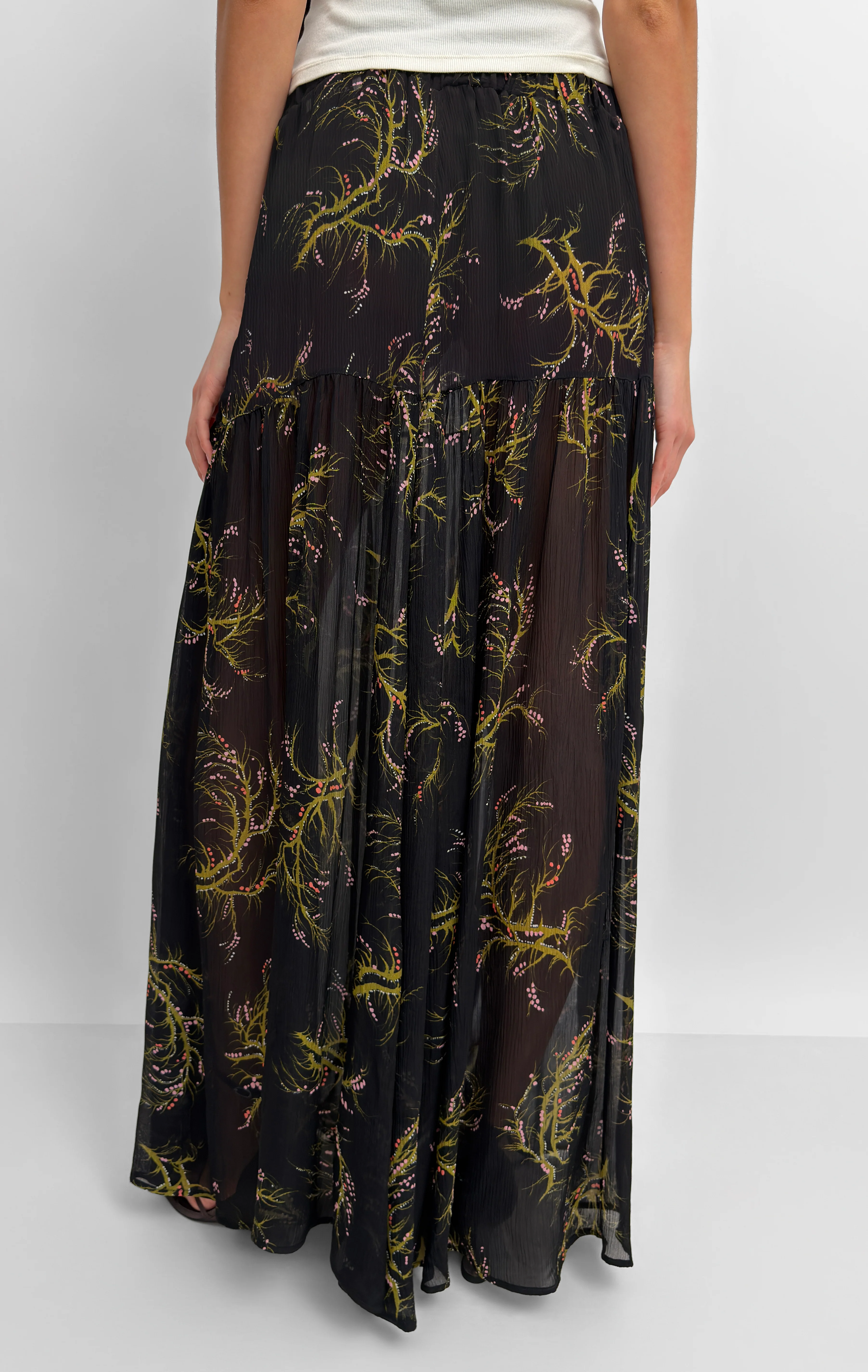 The Asti gathered skirt in Seaweed - Image 3