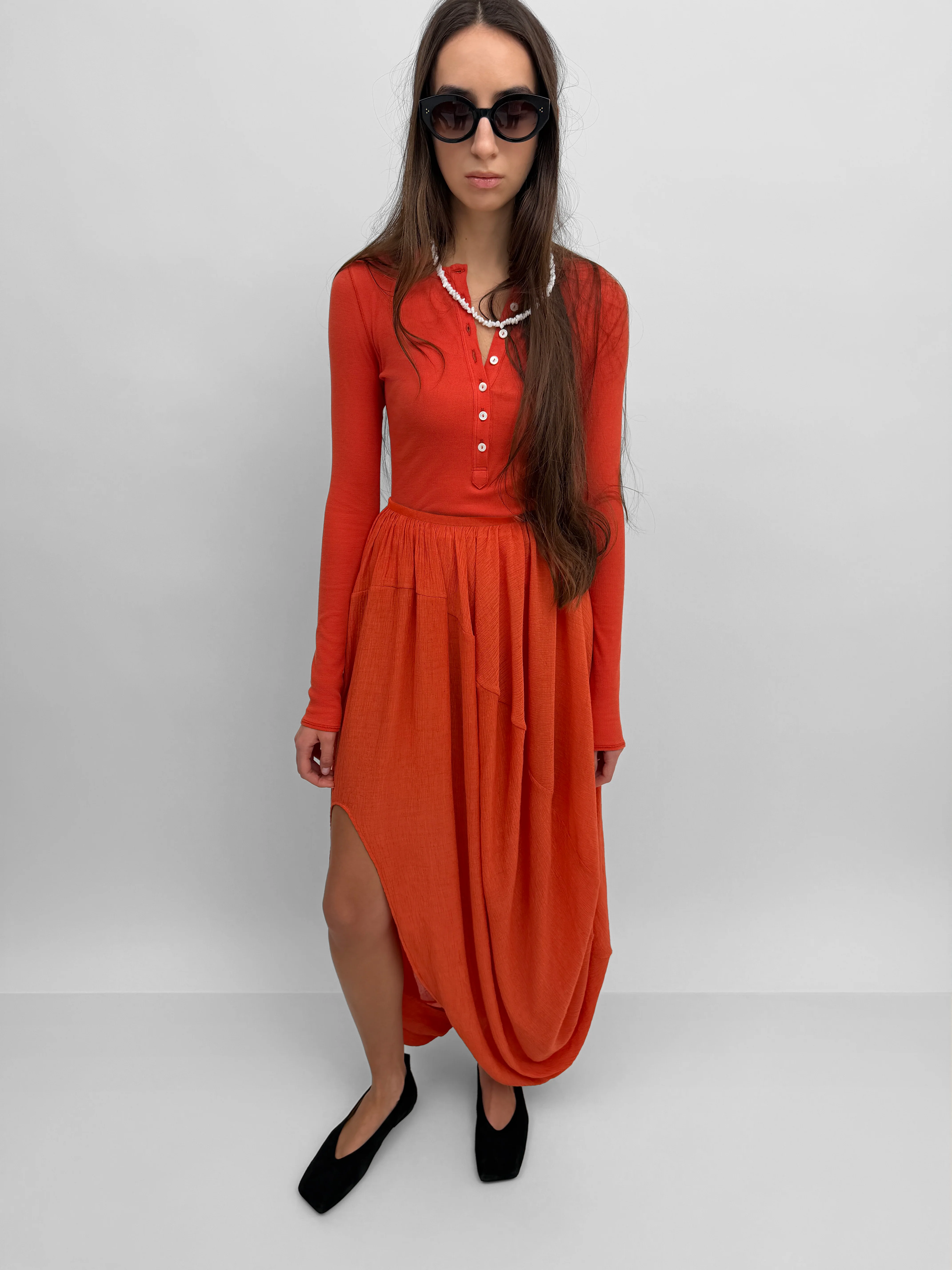 The Cybele Plissé draped balloon skirt - Image 2