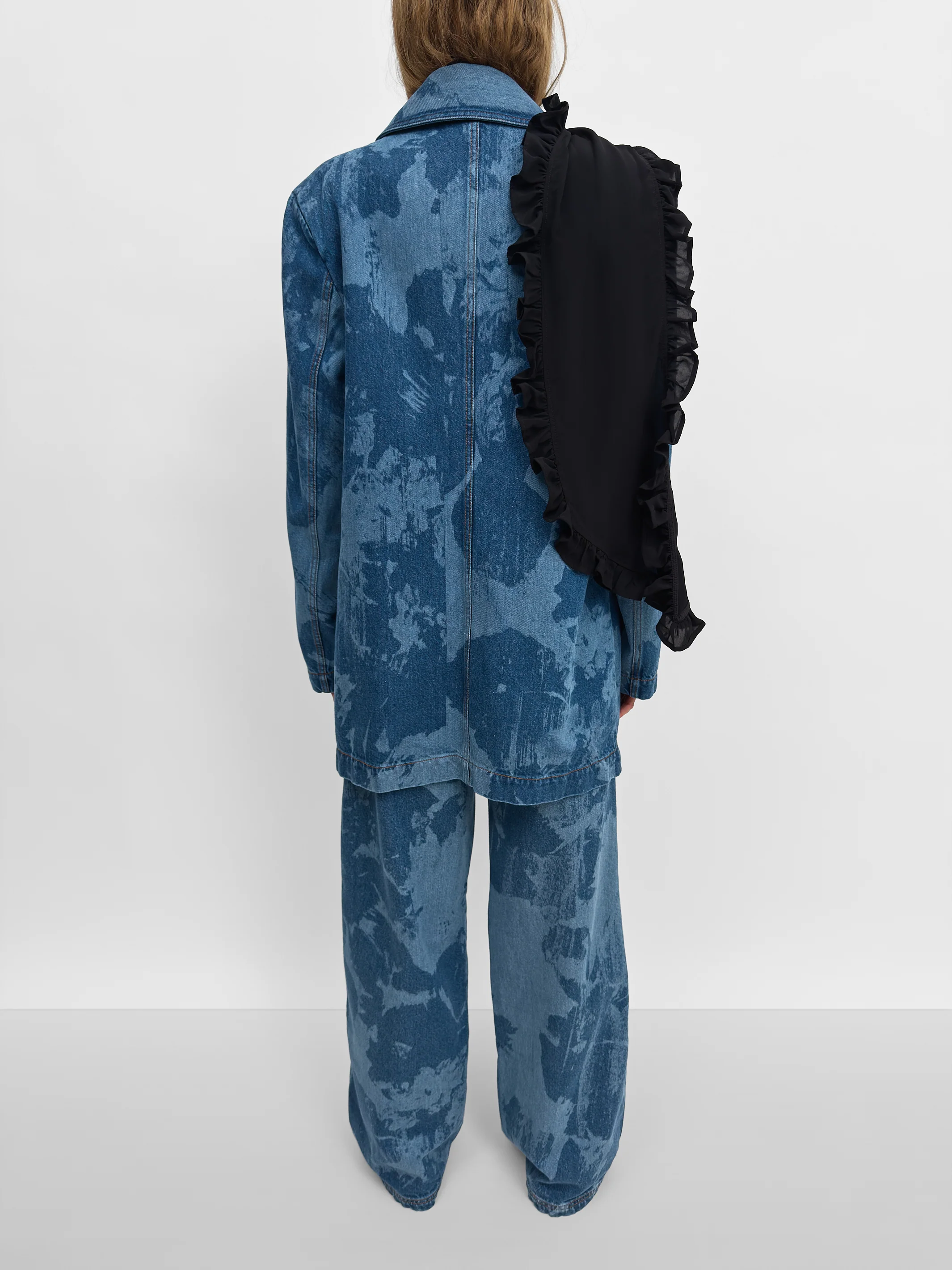 The Delphi print denim blazer - Image 3