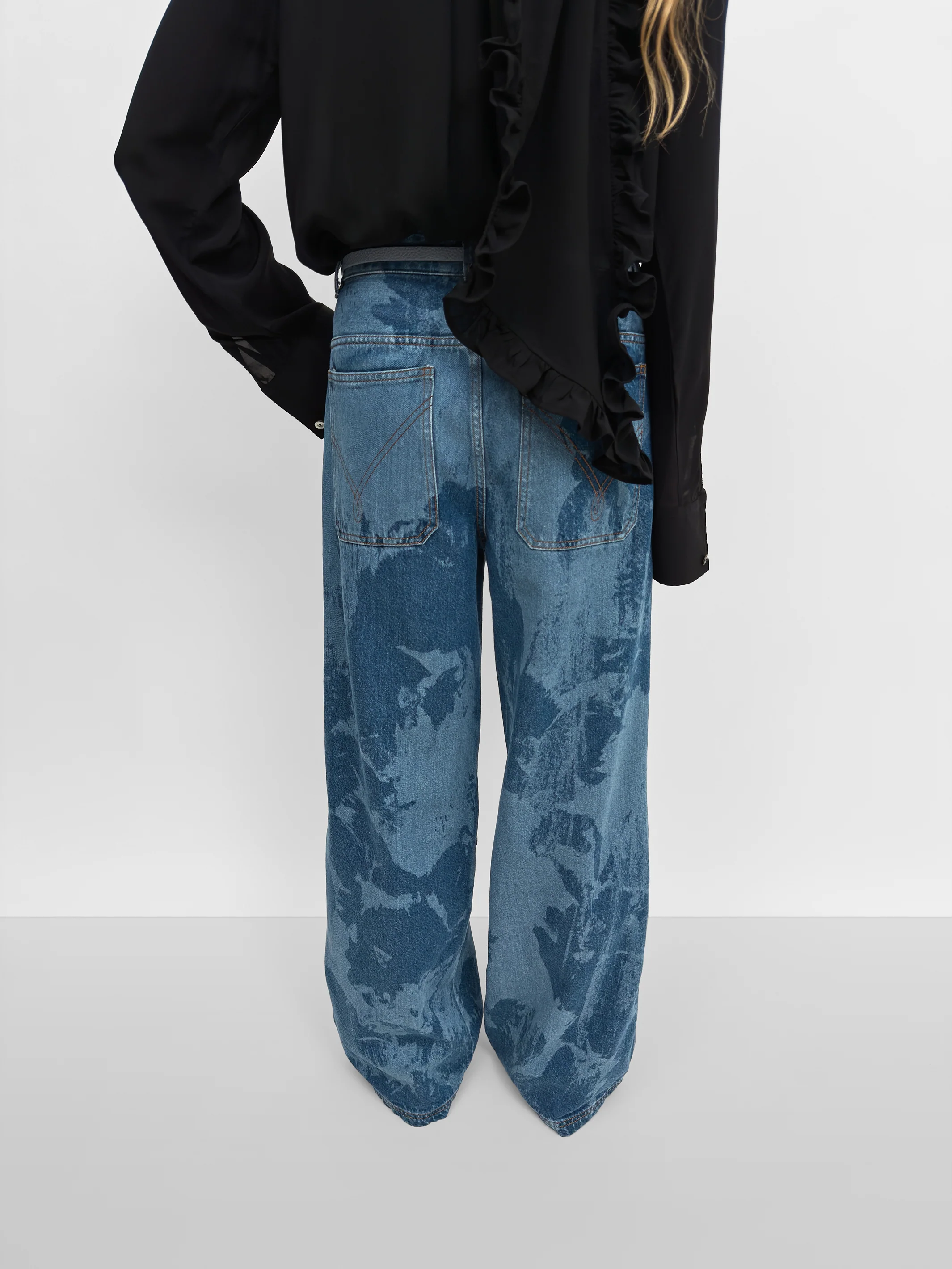 The Eileen print relaxed workwear denim - Image 3
