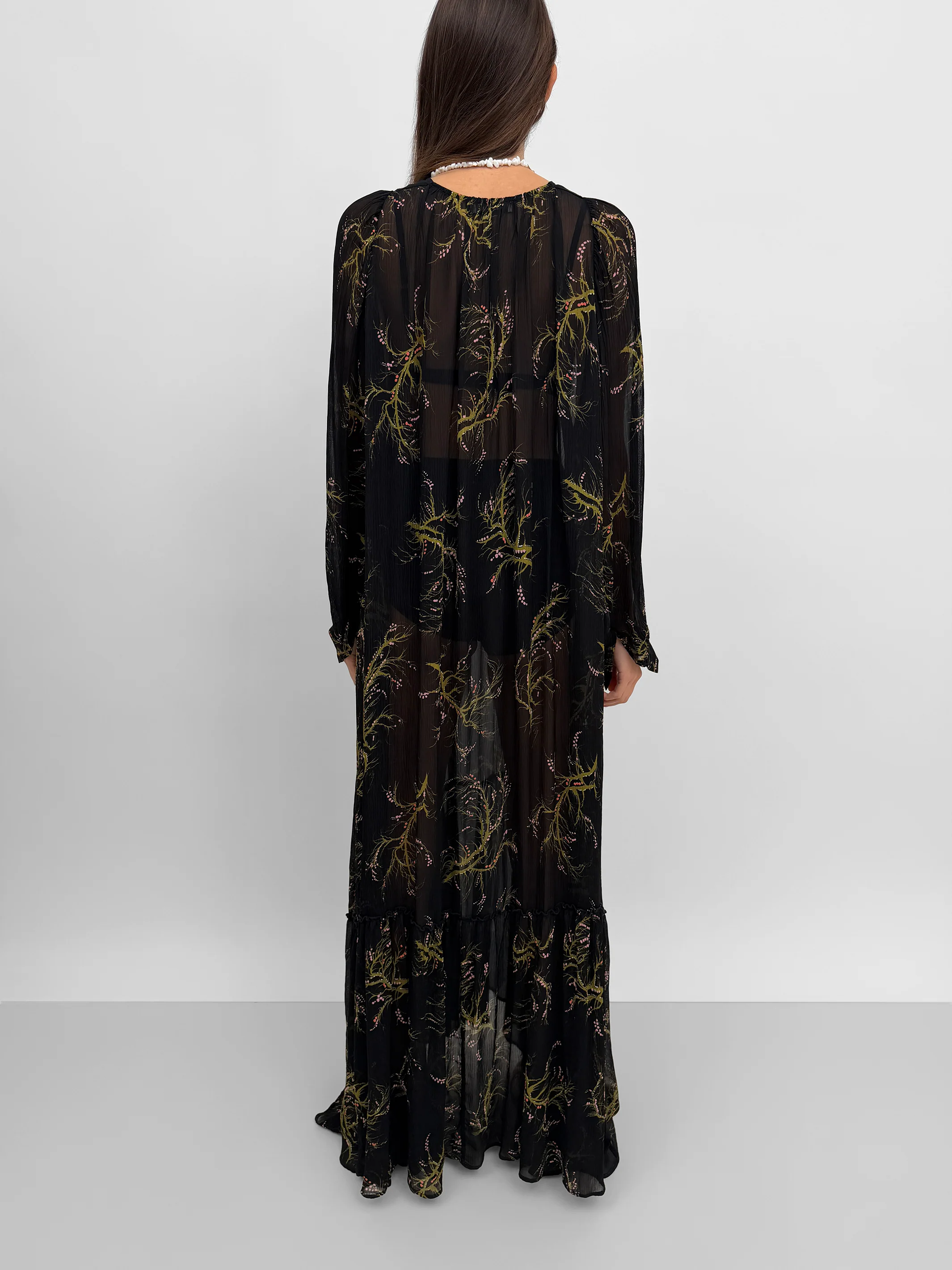 The Emerald maxi dress in Seaweed - Image 3