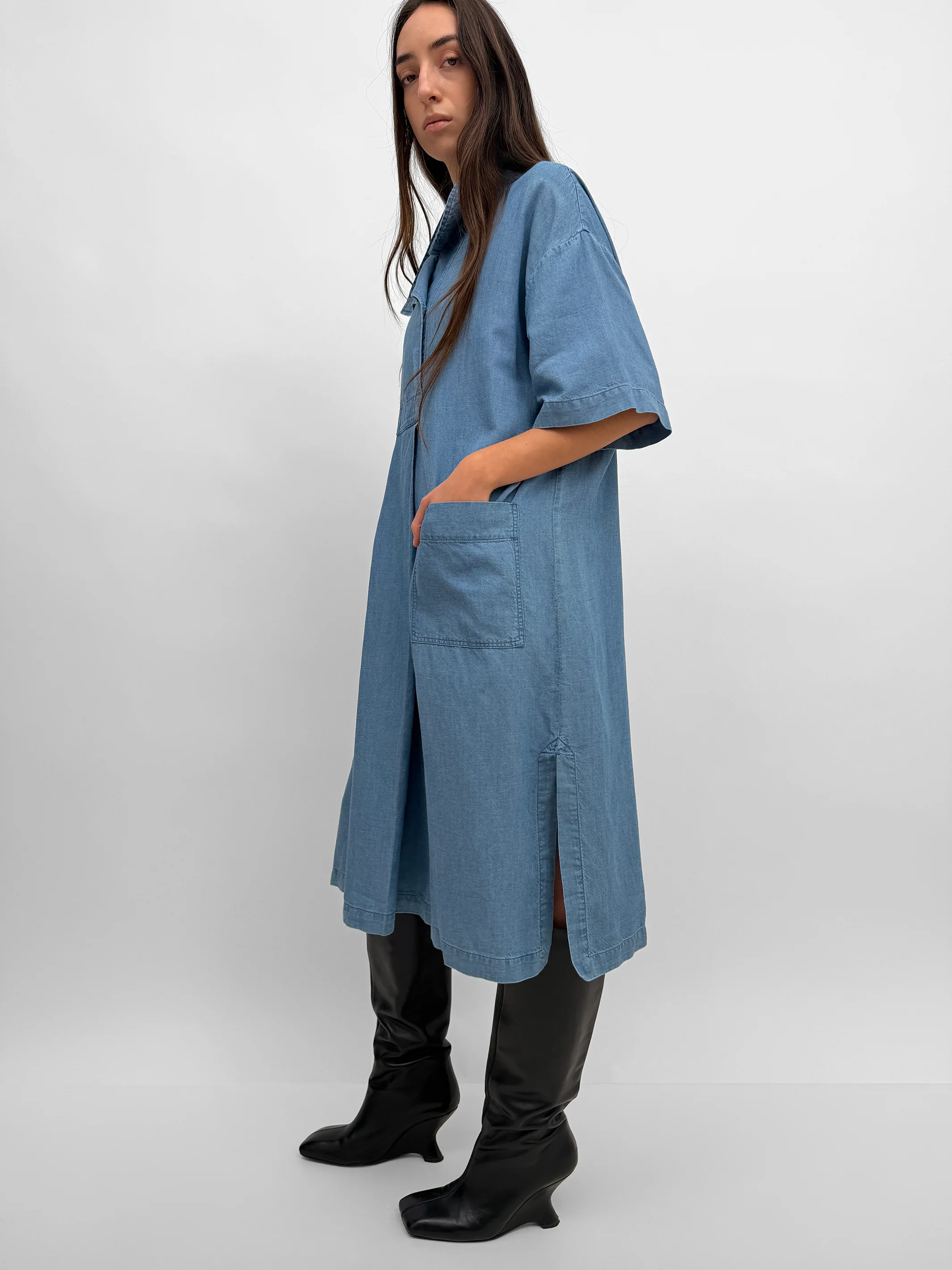 The Hemse overshirt denim dress - Image 3