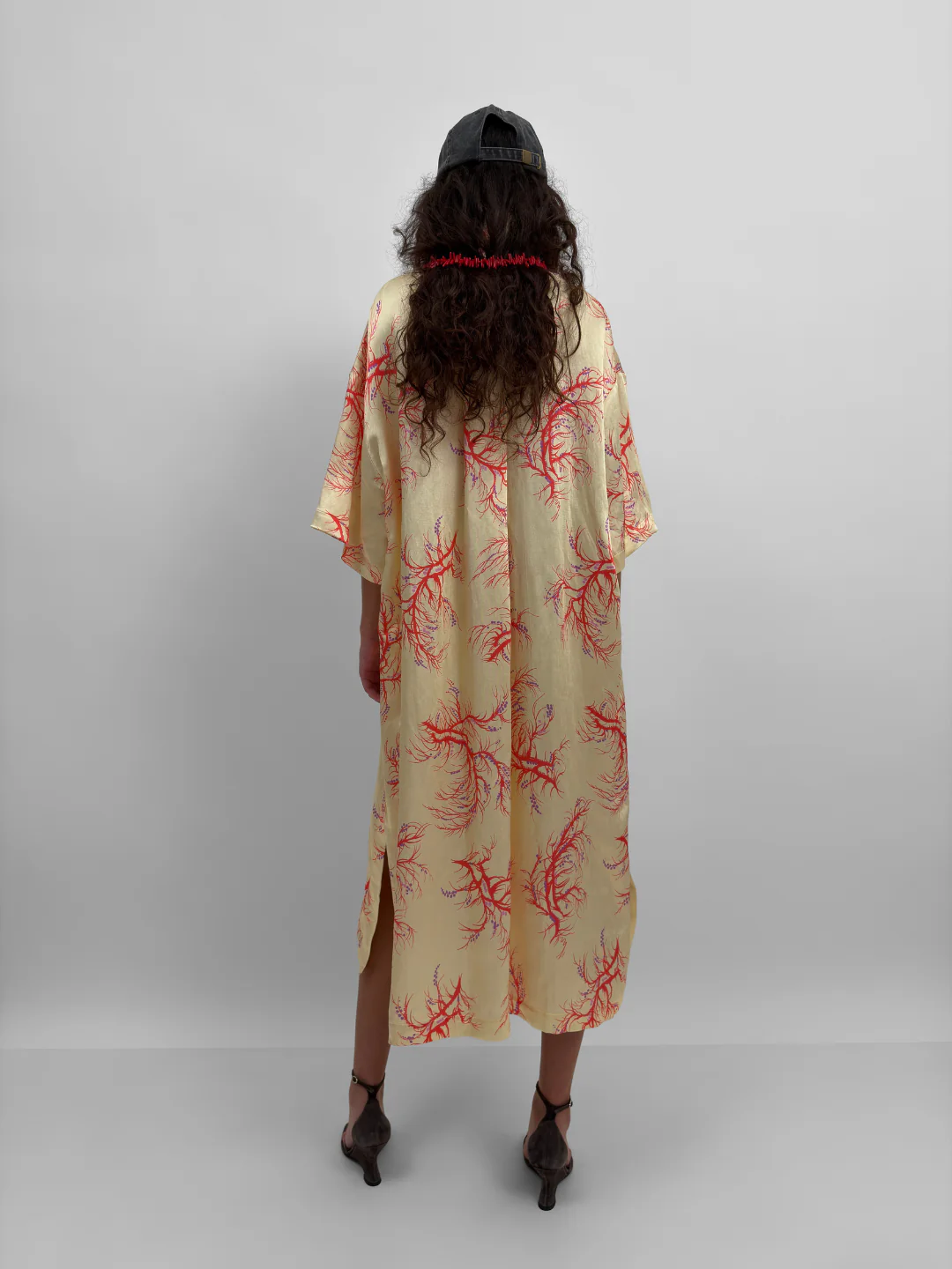 The Hemse overshirt dress in Seaweed - Image 5