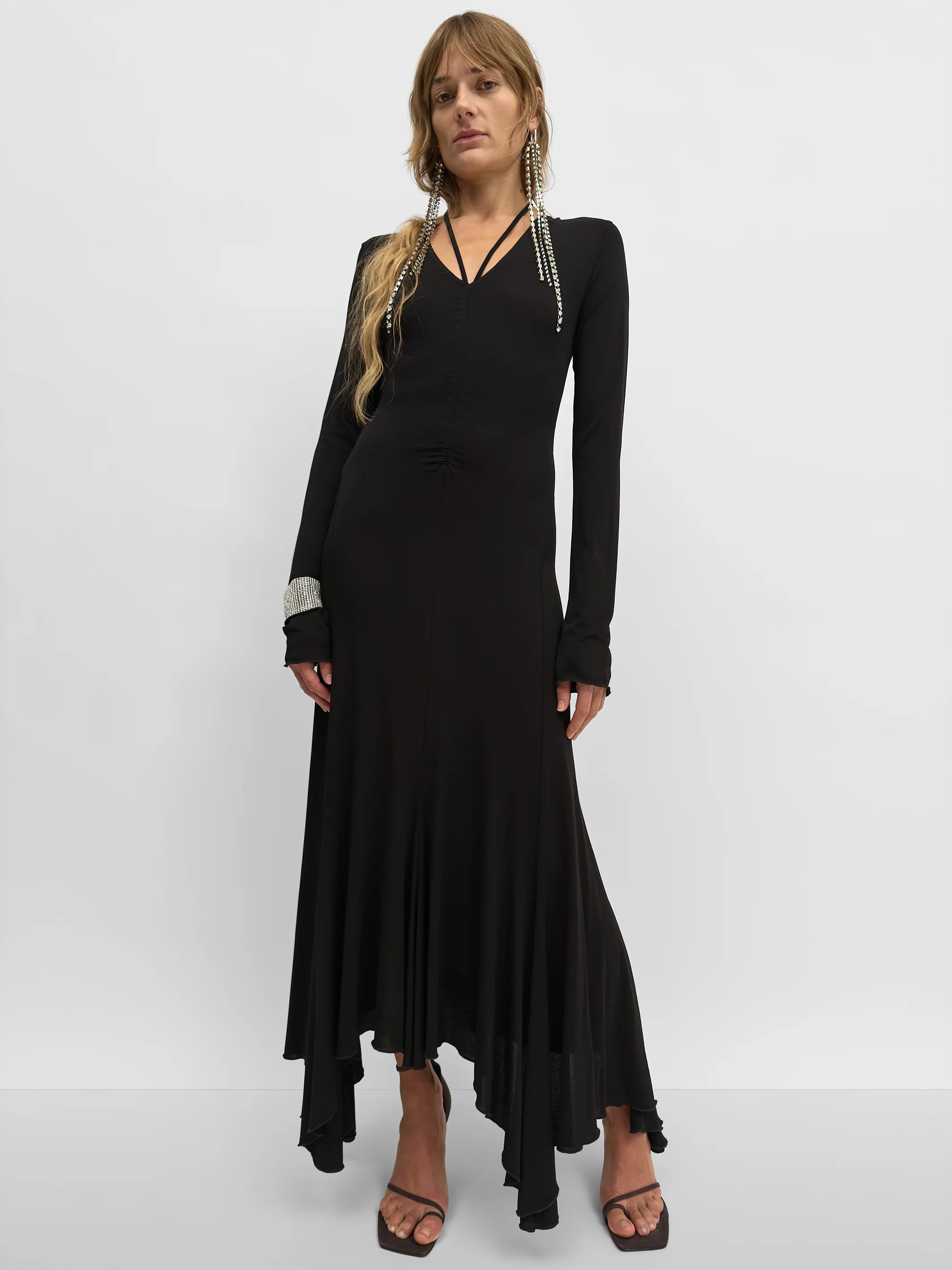 The Jude v-neck fluid tricot dress - Image 4