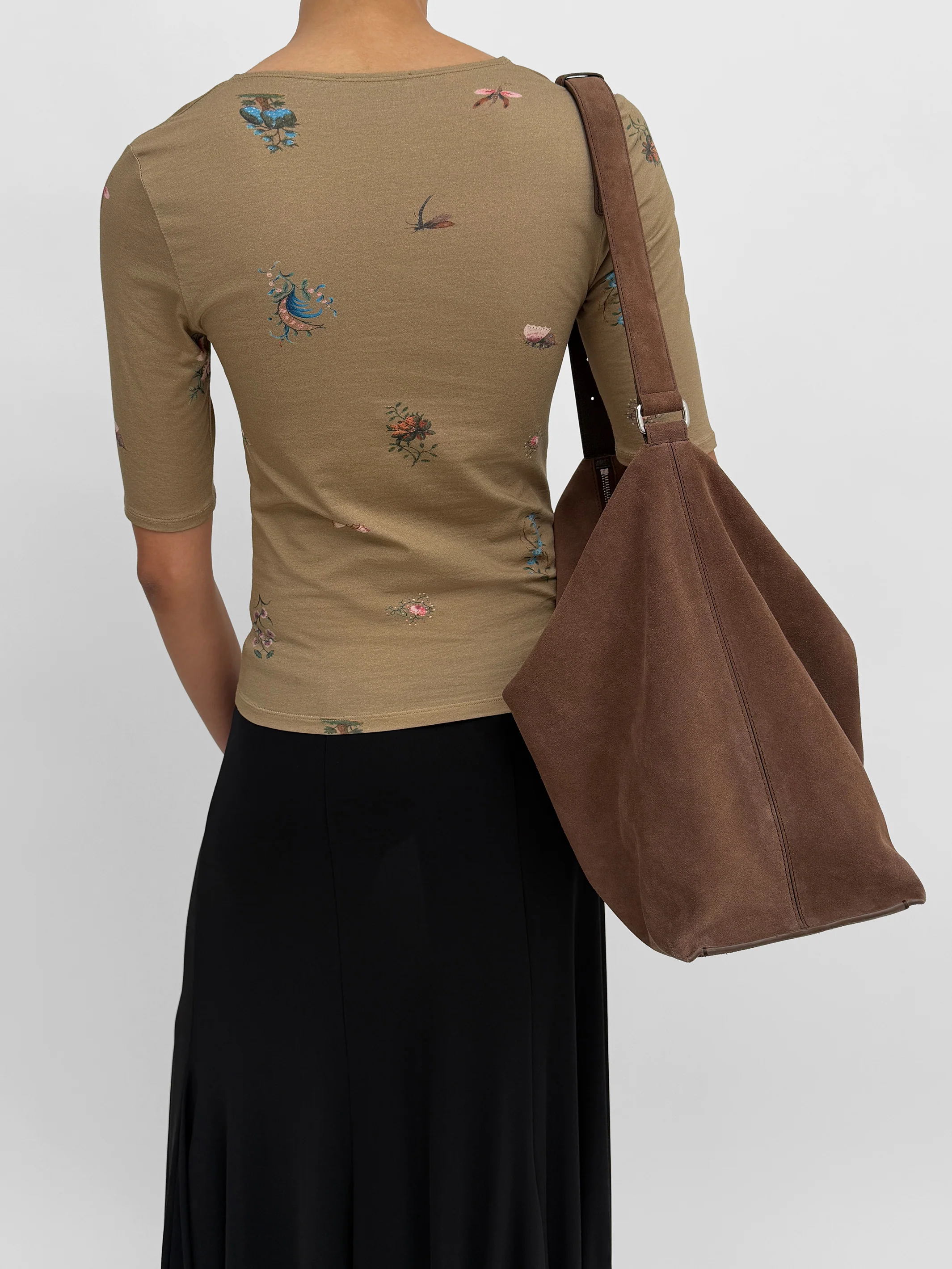 The Kaia V-neck tricot top in Duchess - Image 3