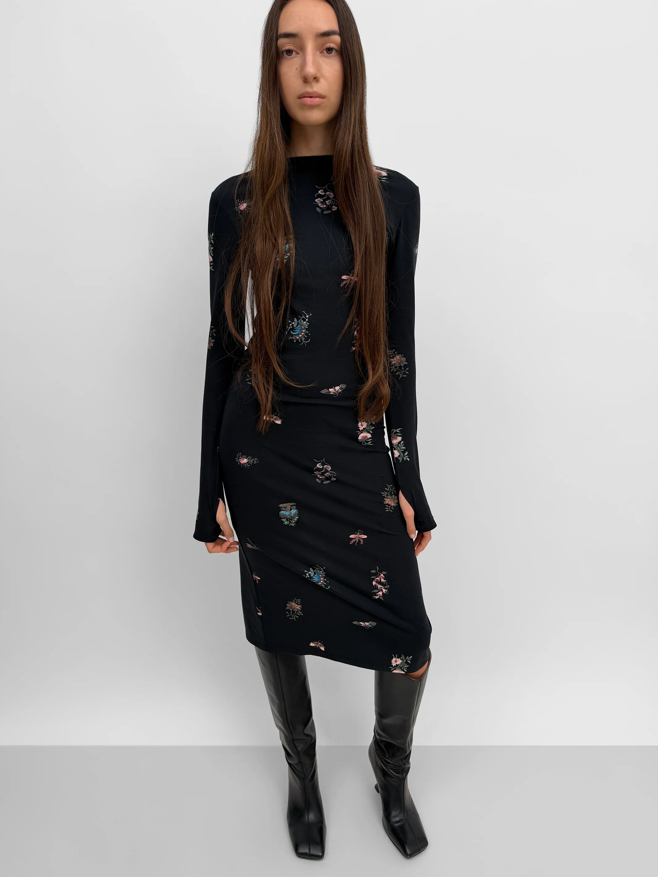 The Karlai long sleeve dance dress in Duchess - Image 2