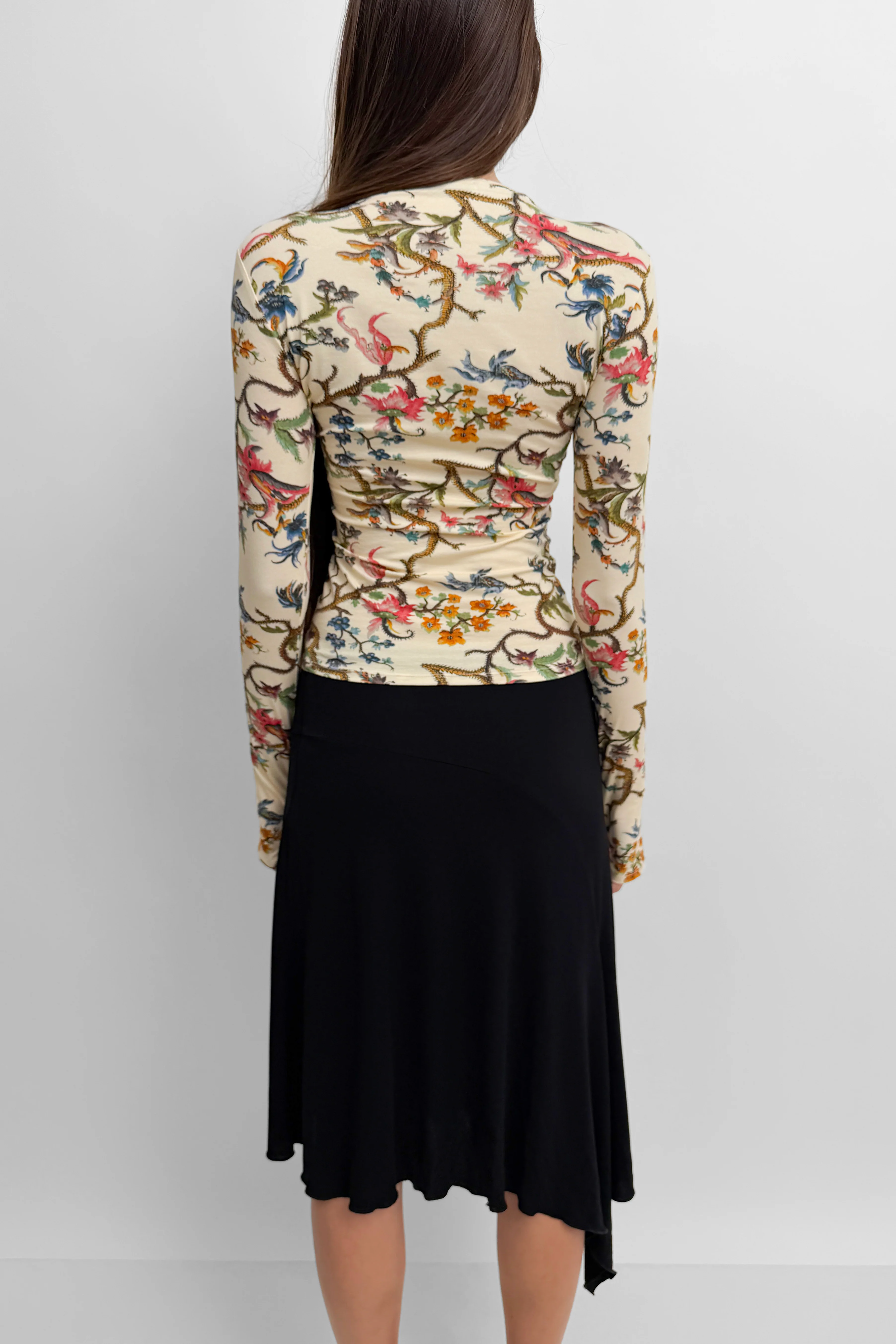 The Karlai long sleeve dance top in Trailing - Image 3