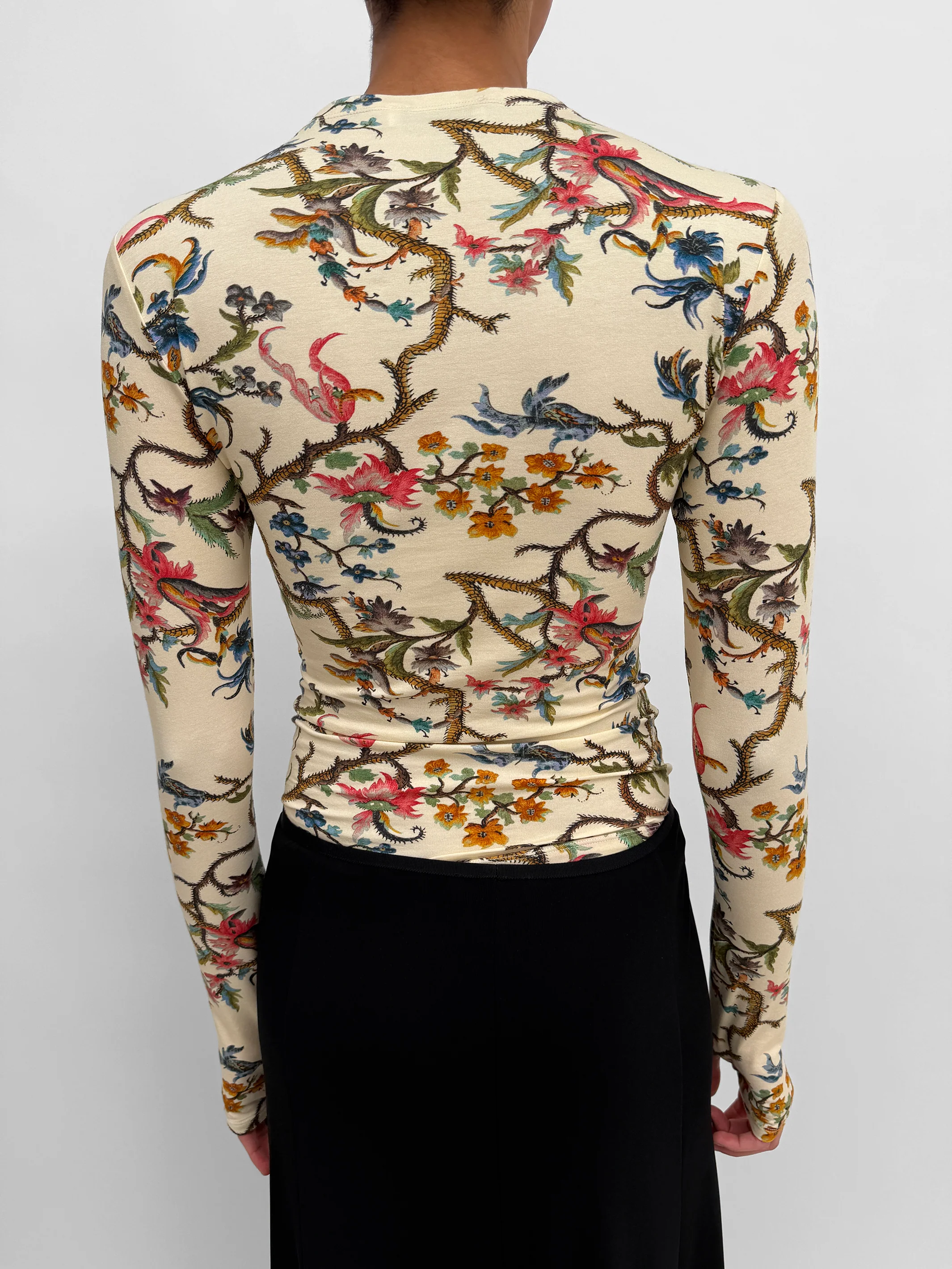 The Karlai long sleeve dance top in Trailing - Image 5