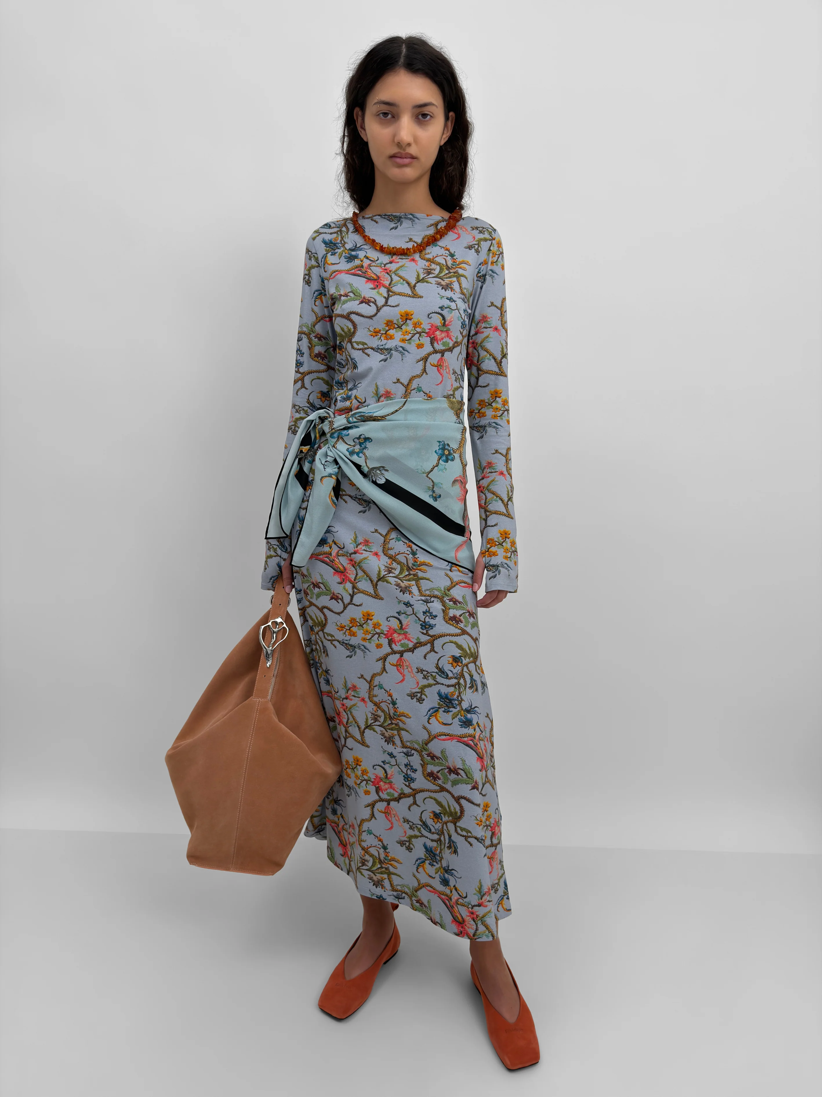 The Kendall Open back tricot dress in Trailing - Image 2