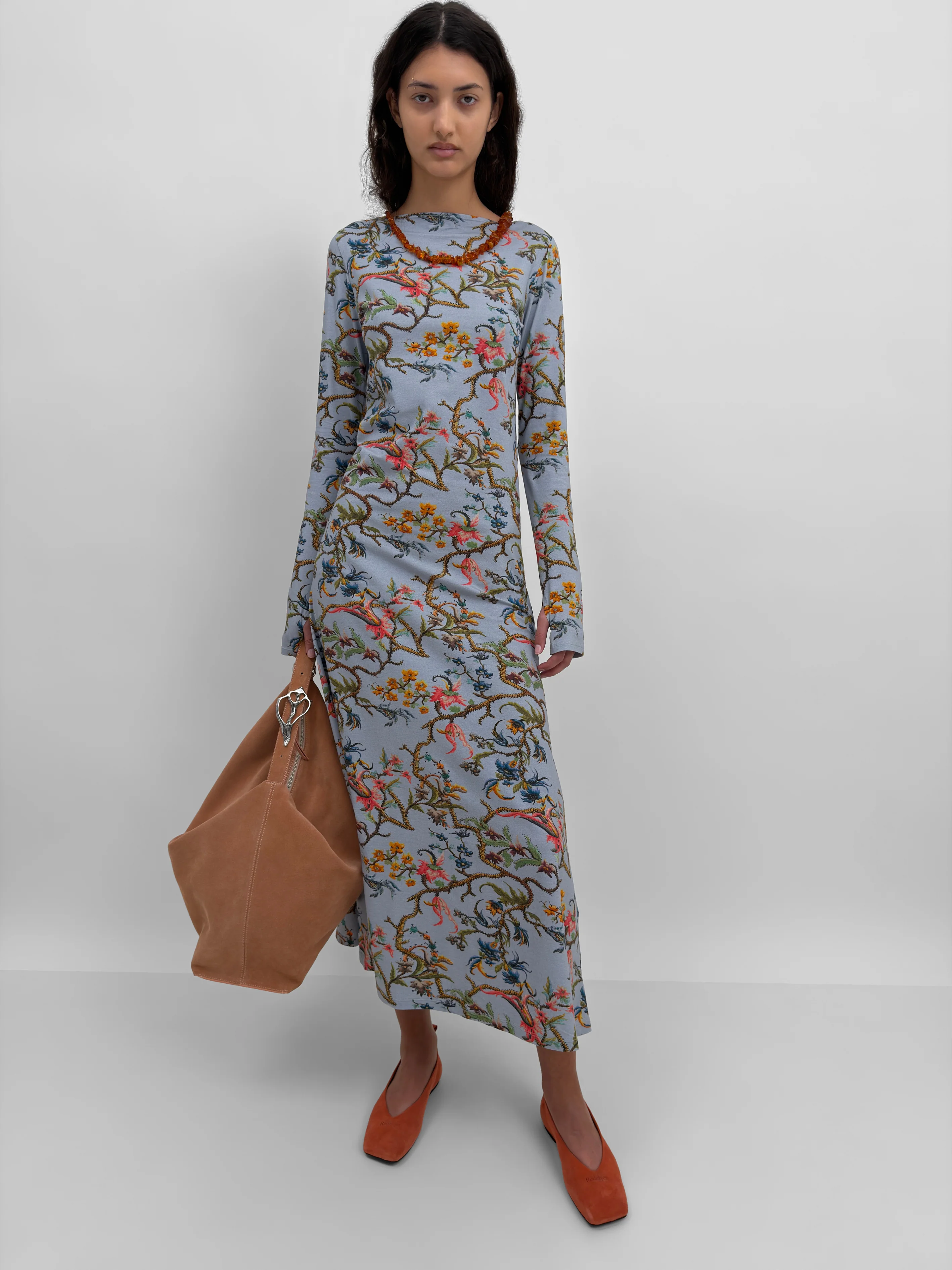 The Kendall Open back tricot dress in Trailing - Image 3