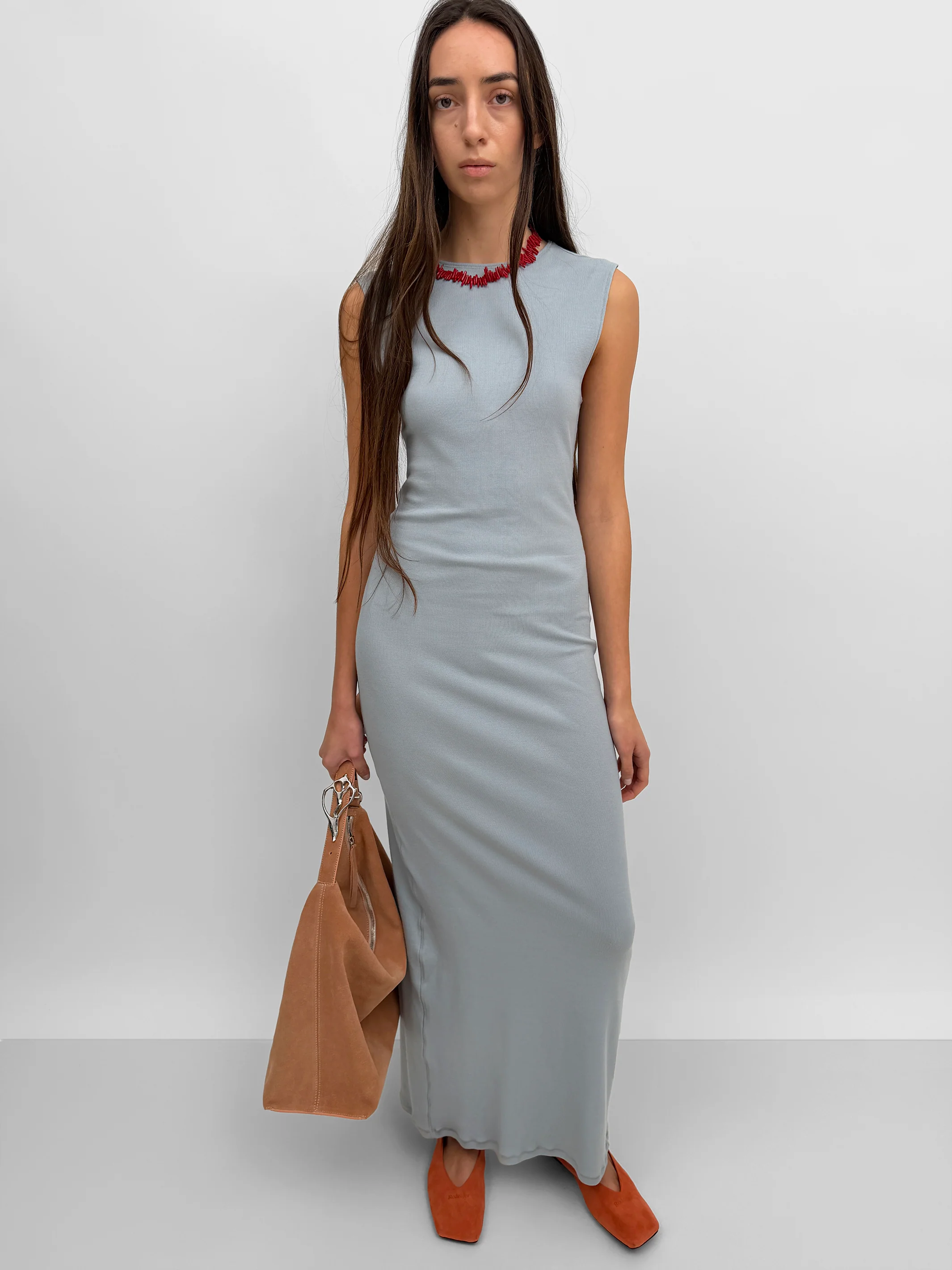 The Kenzie sleeveless ribbed tricot dress - Image 2