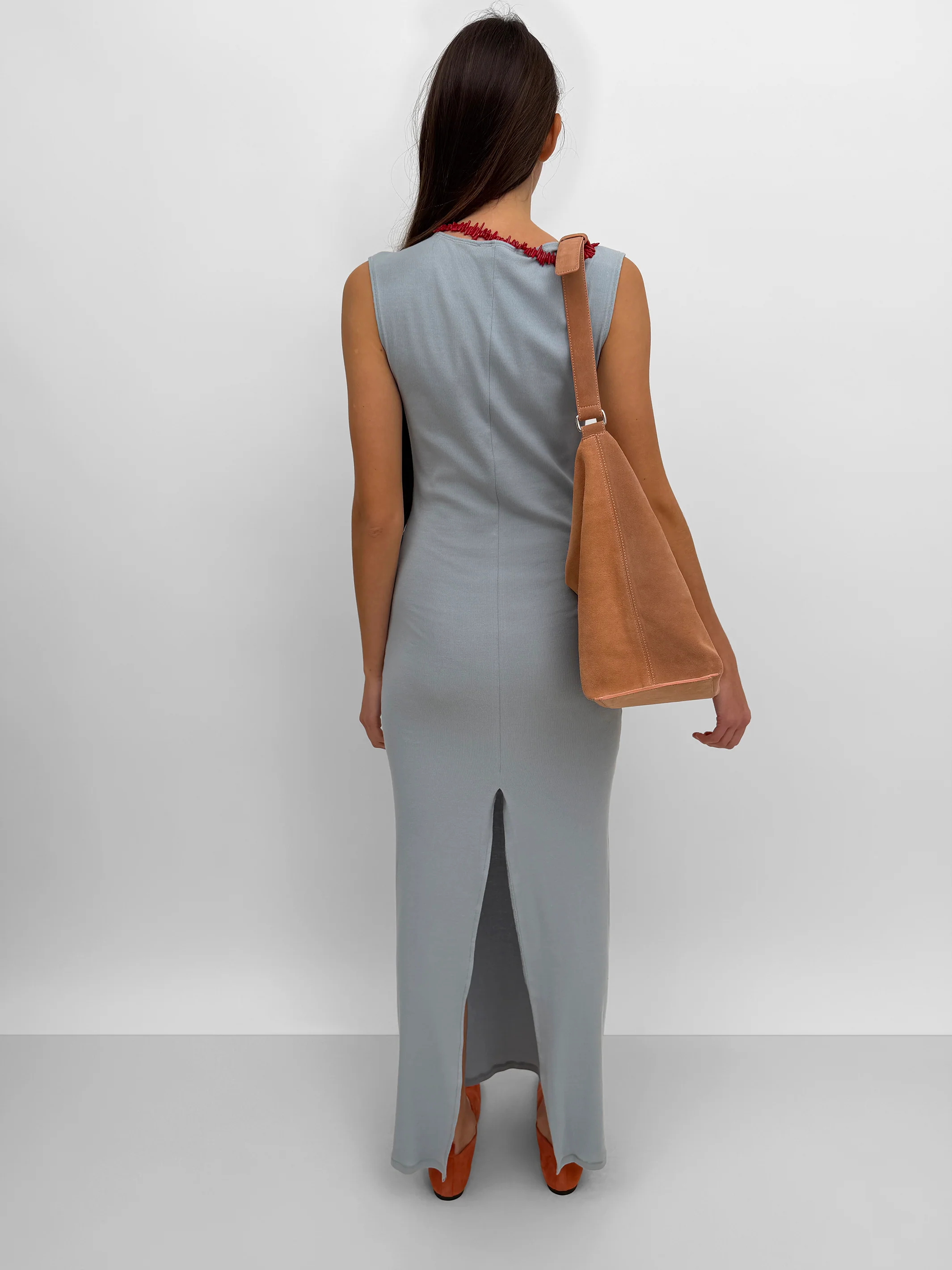 The Kenzie sleeveless ribbed tricot dress - Image 3