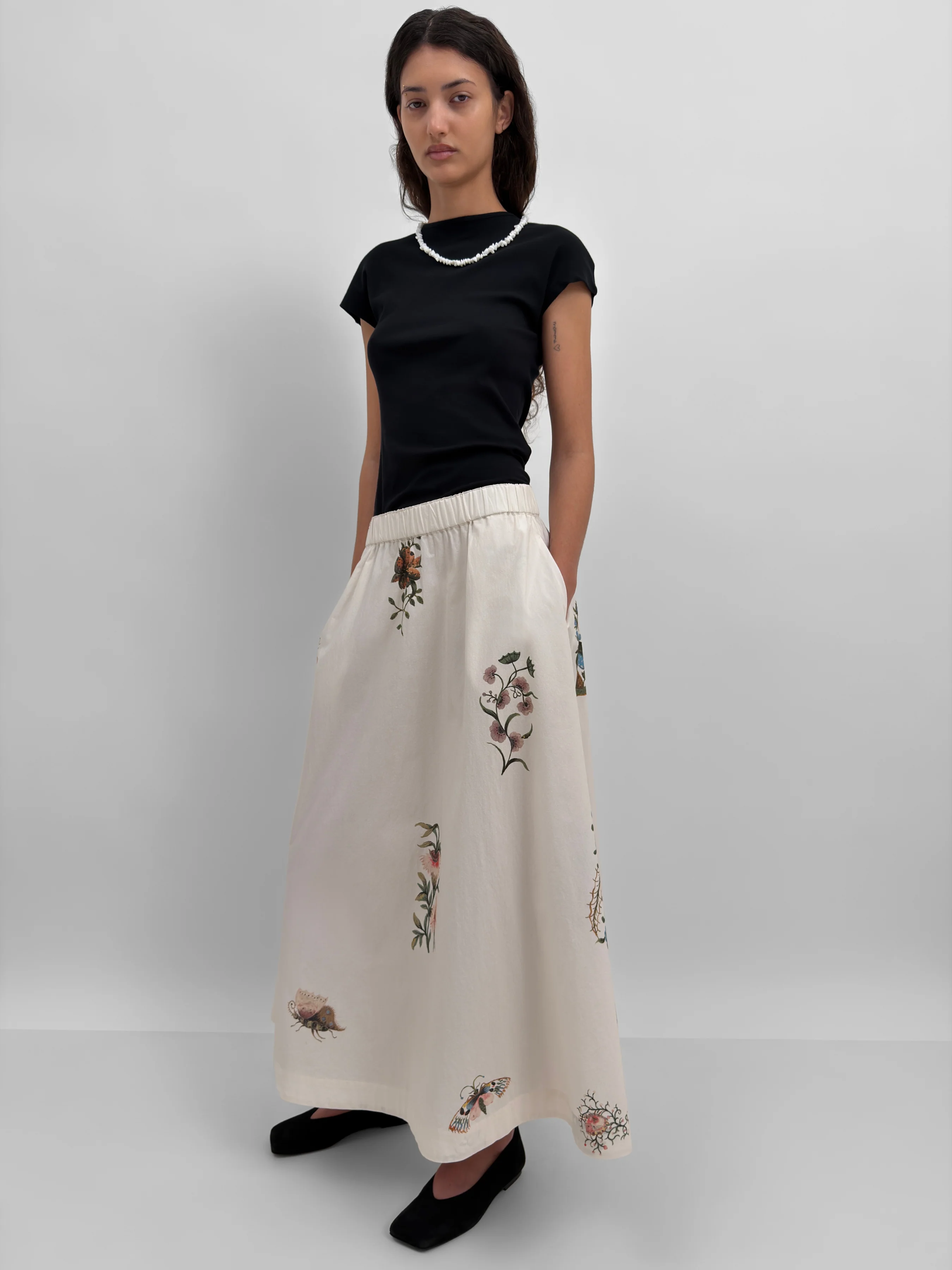 The Marla poplin maxi skirt in Duchess - Image 3