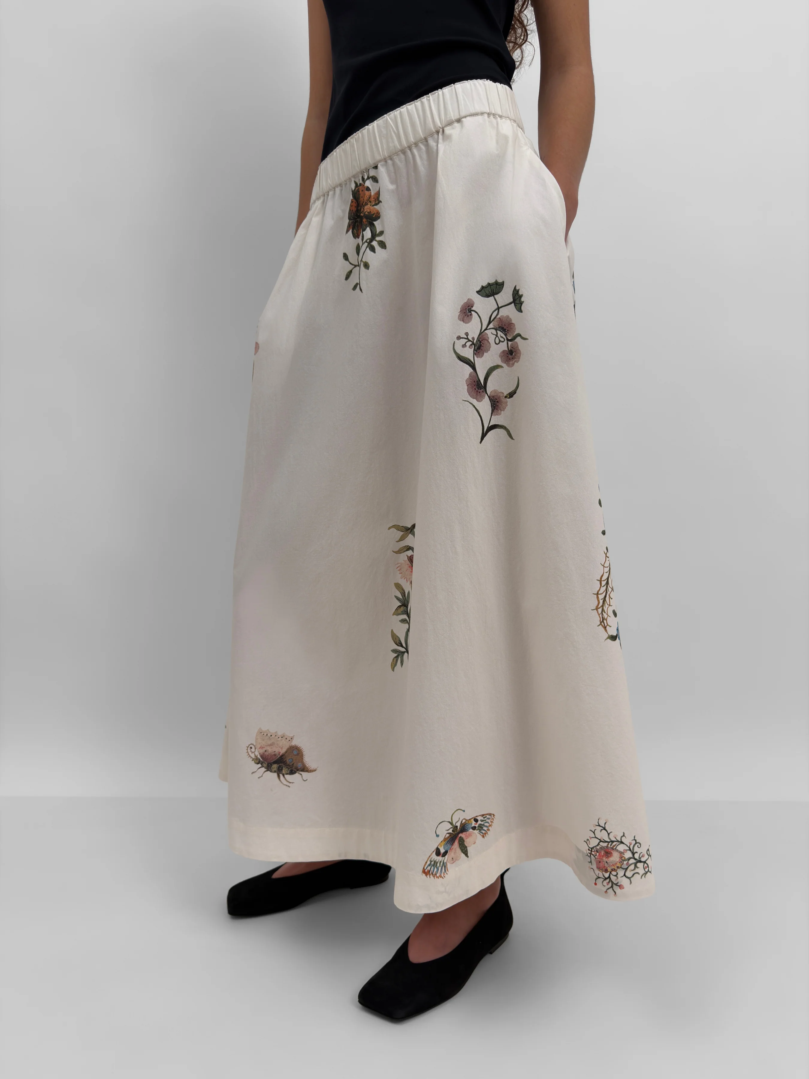 The Marla poplin maxi skirt in Duchess - Image 4