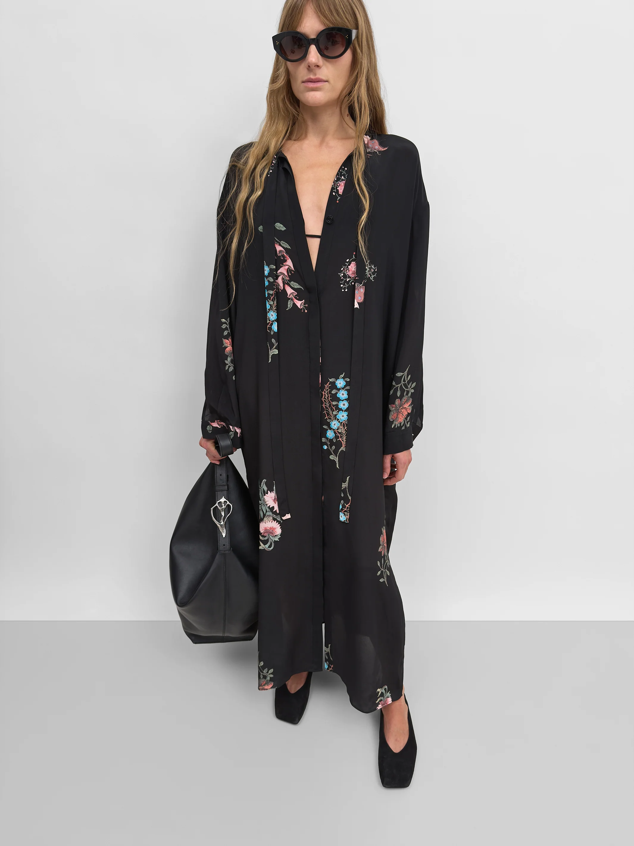 The Martini light silk shirt dress in Duchess - Image 2