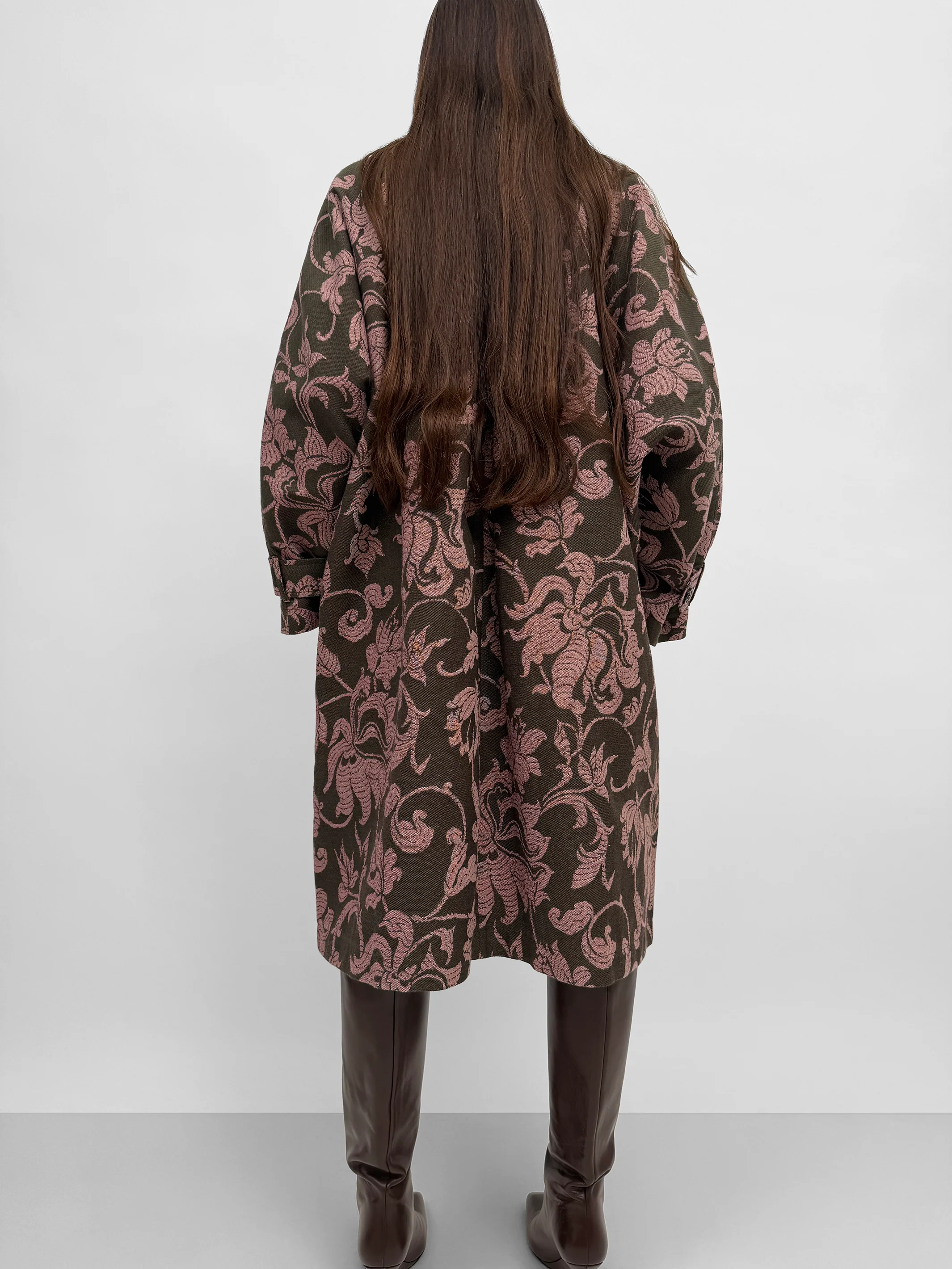 The Melbourne jacquard cocoon coat - Image 3