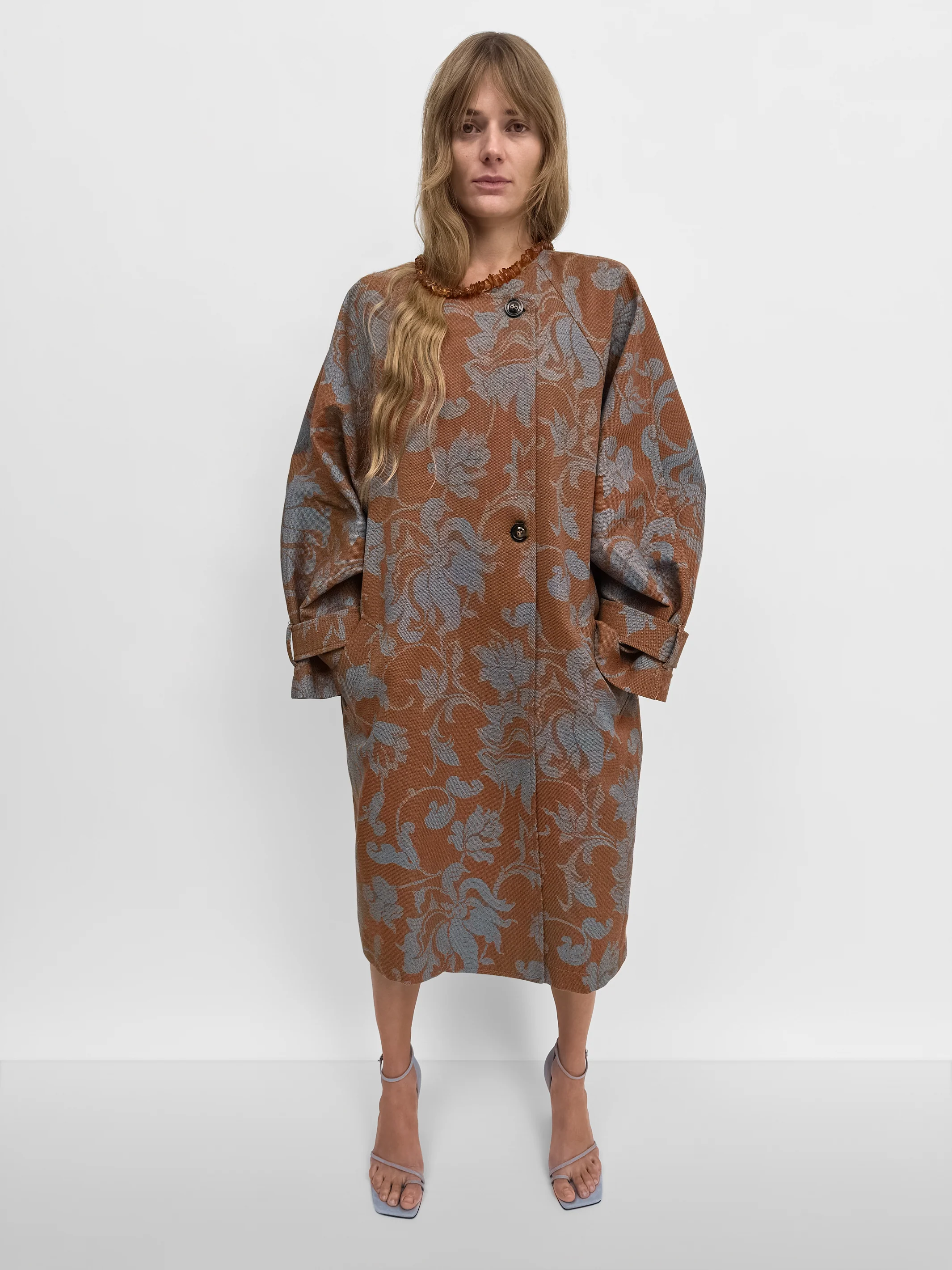 The Melbourne jacquard cocoon coat - Image 4