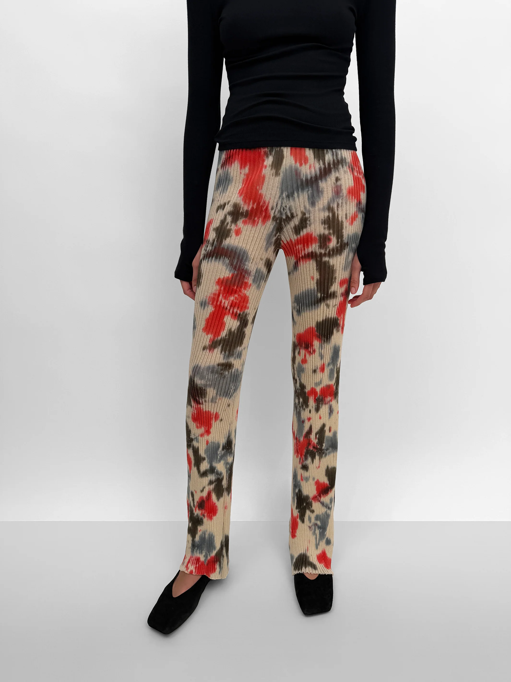 The Monica ribbed knit tie dye pant - Image 3