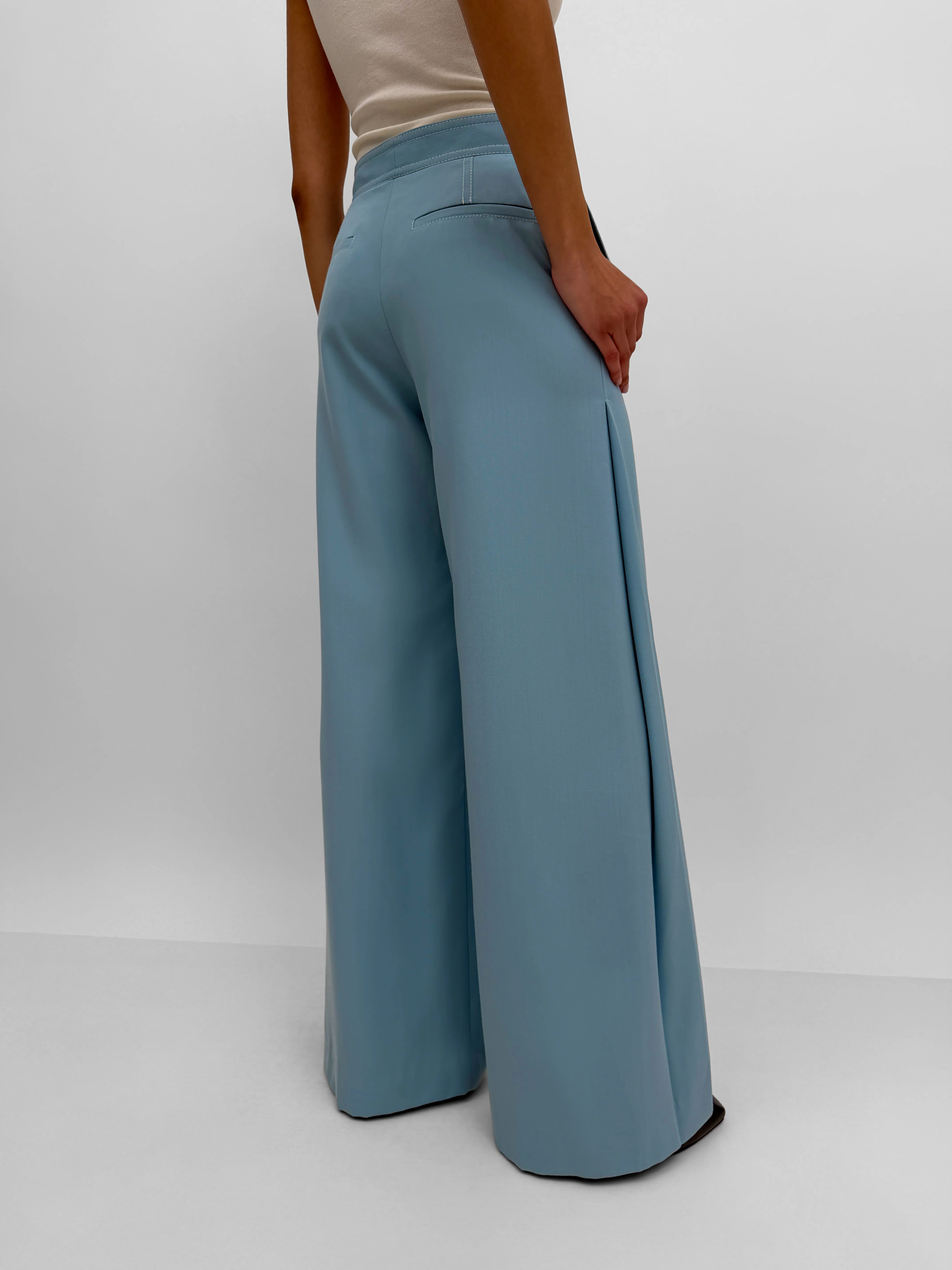 The Nora fluid wool blend pant - Image 3
