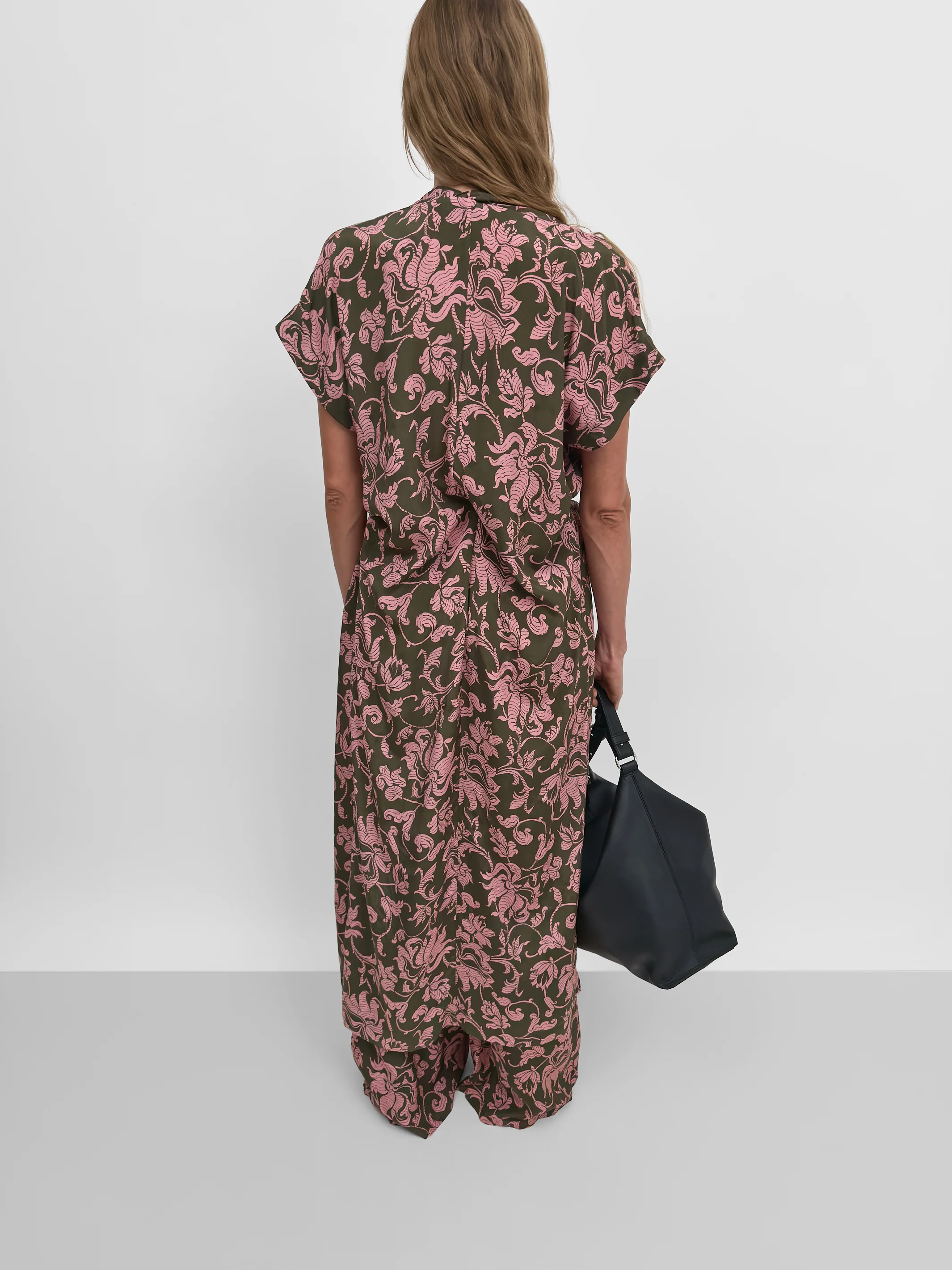 The Olympia wrap caftan dress in French Lily - Image 5