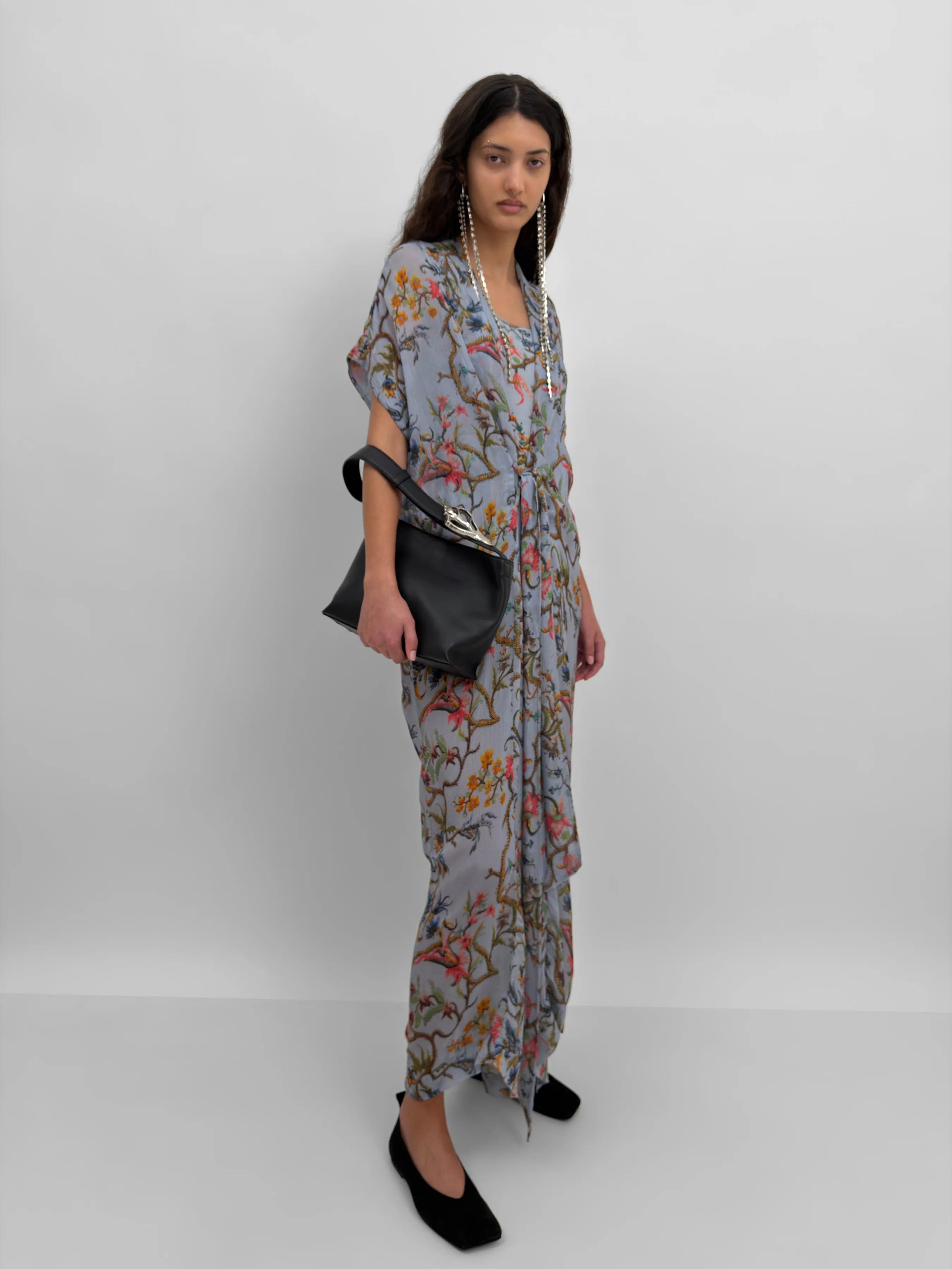 The Olympia wrap caftan dress in Trailing - Image 3