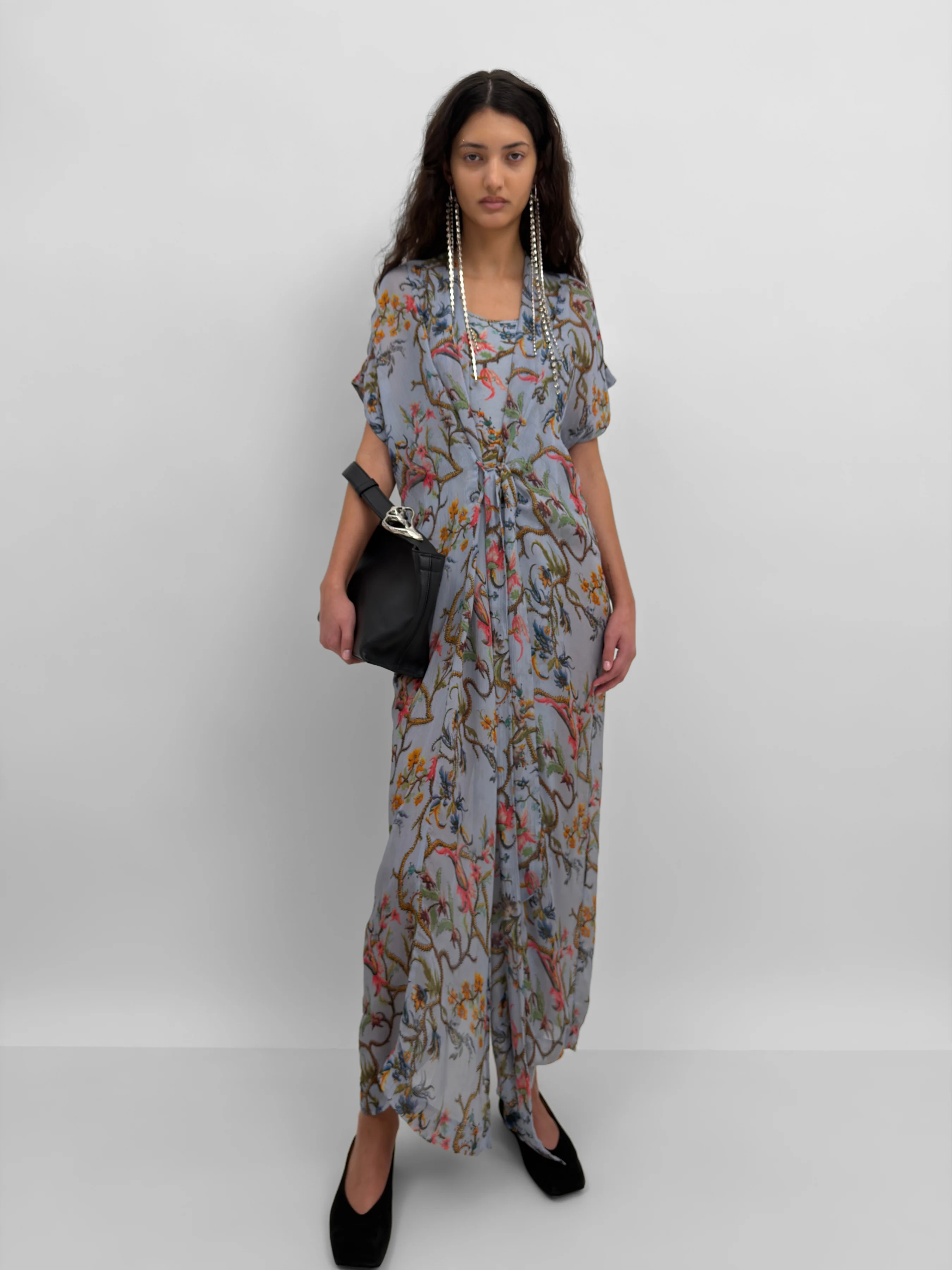 The Olympia wrap caftan dress in Trailing - Image 4