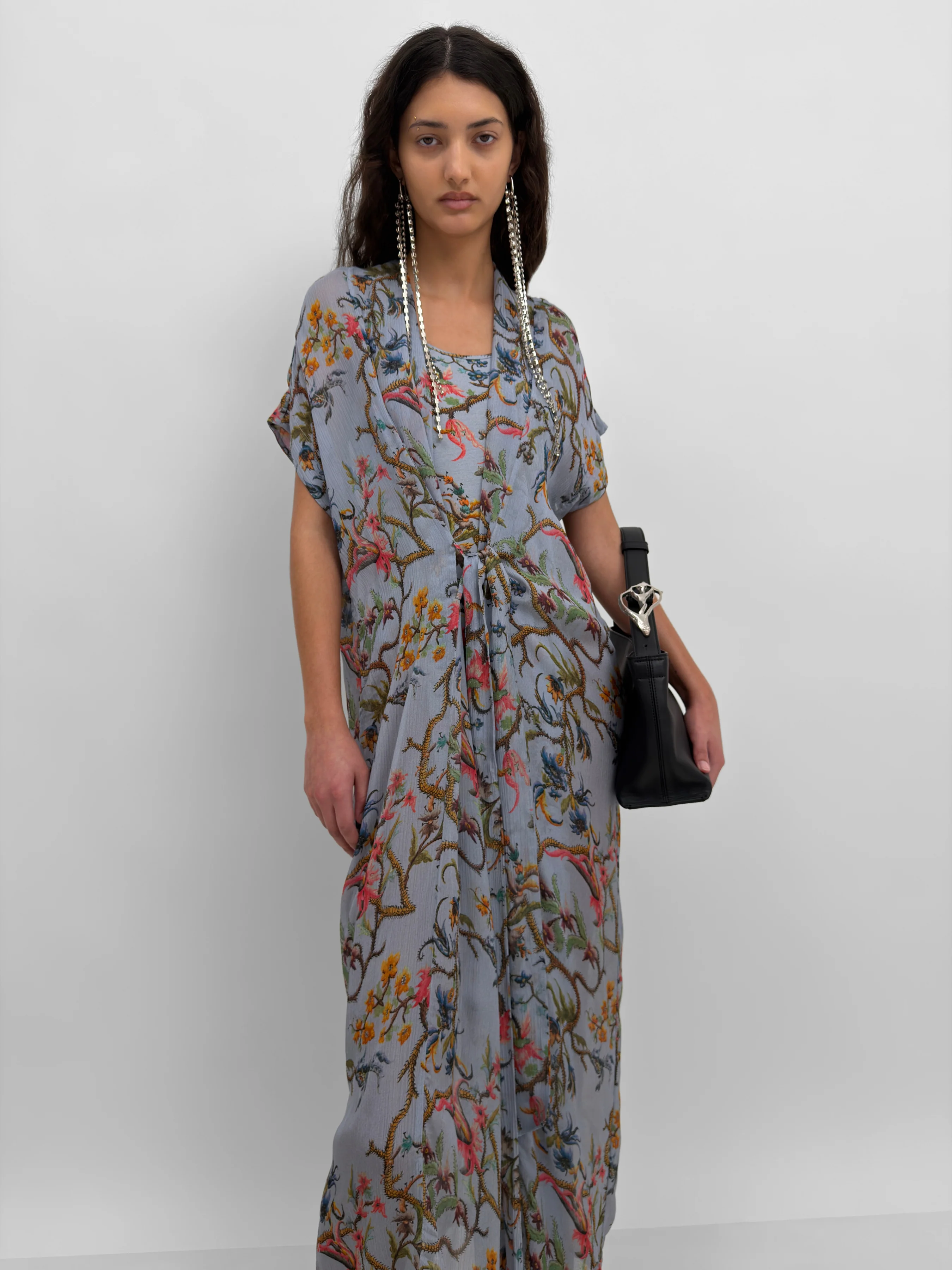 The Olympia wrap caftan dress in Trailing - Image 5