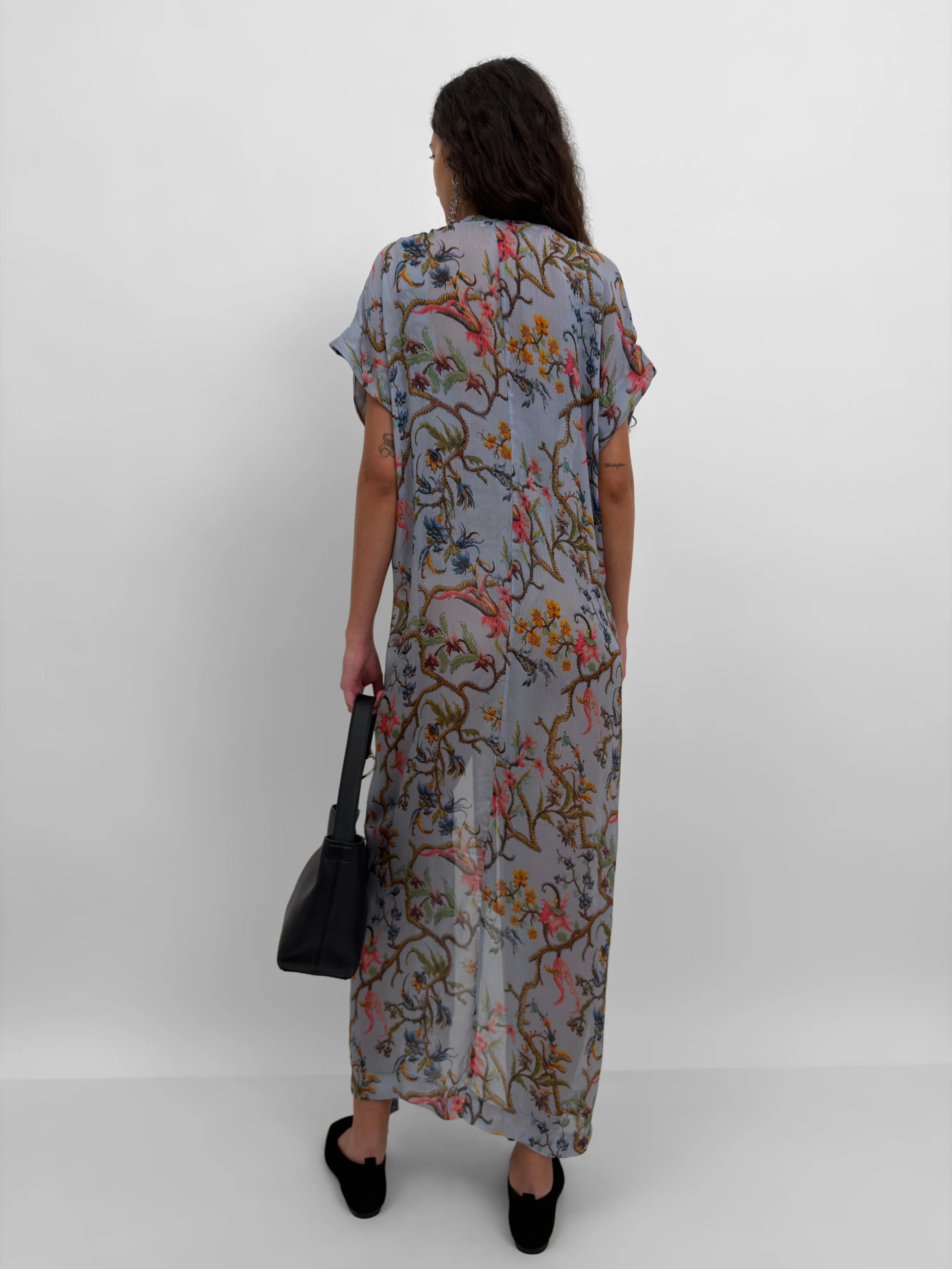 The Olympia wrap caftan dress in Trailing - Image 6