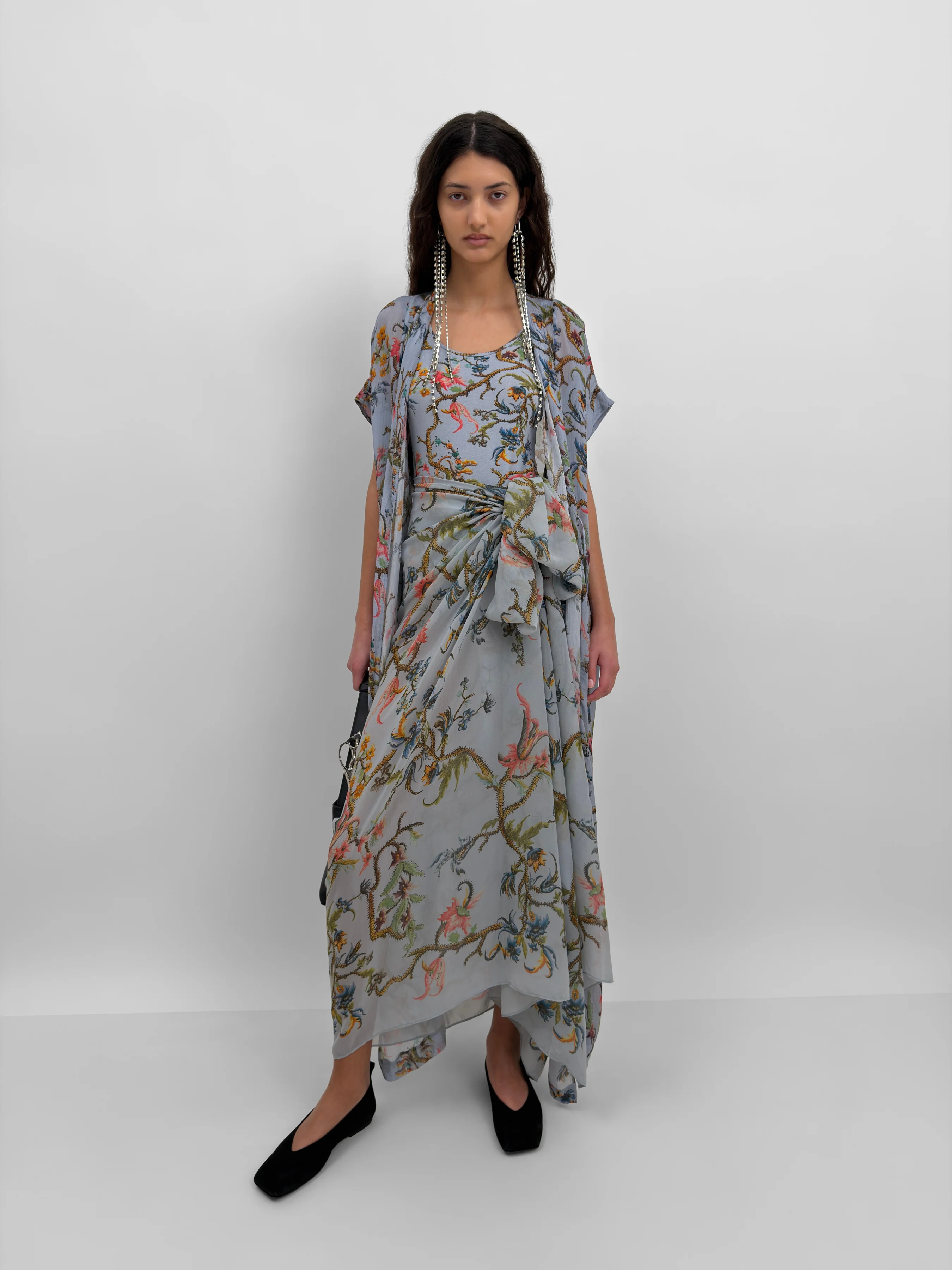 The Olympia wrap caftan dress in Trailing - Image 7