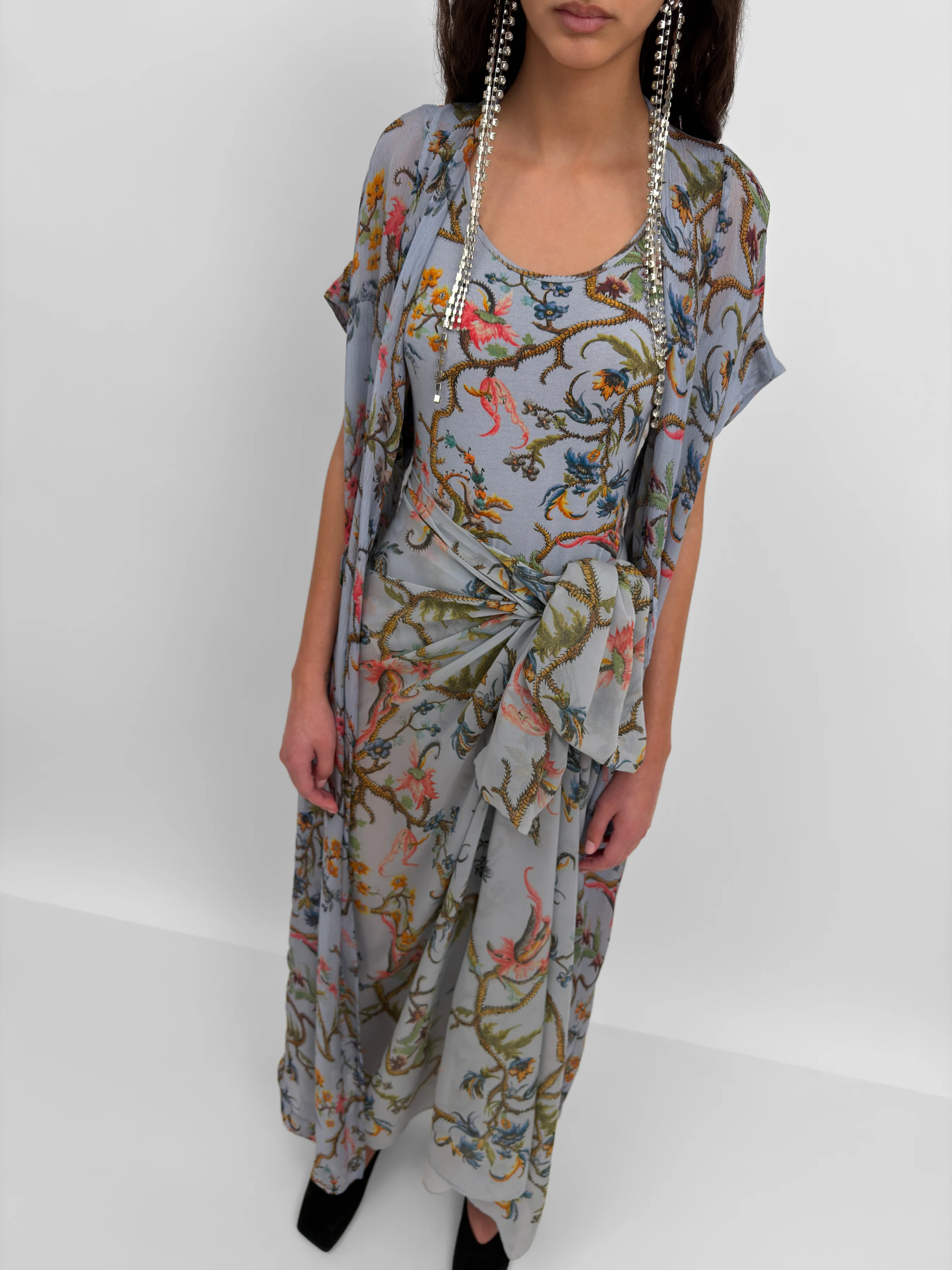 The Olympia wrap caftan dress in Trailing - Image 8