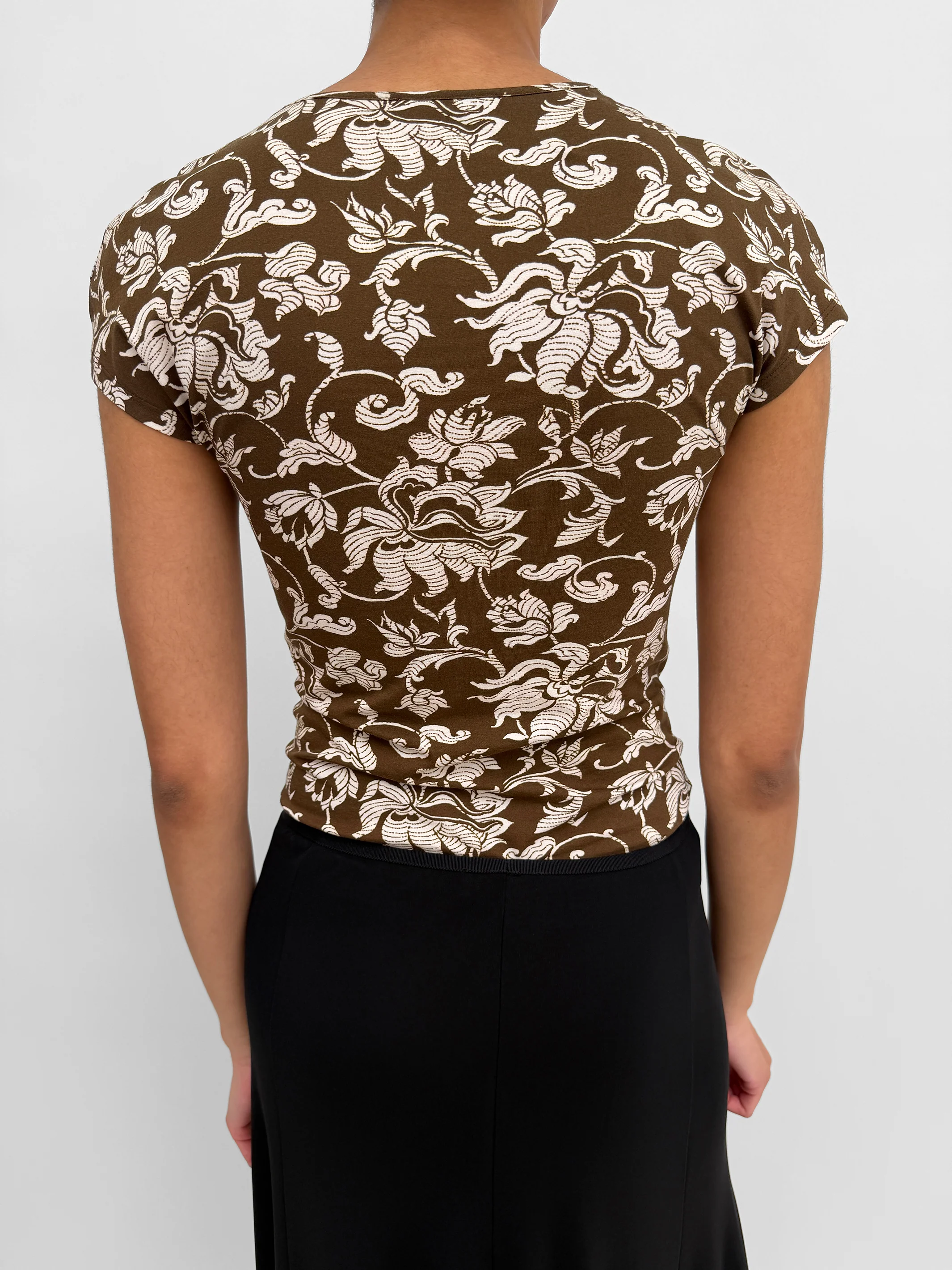 The Otta cap sleeve dance top in French Lily - Image 3
