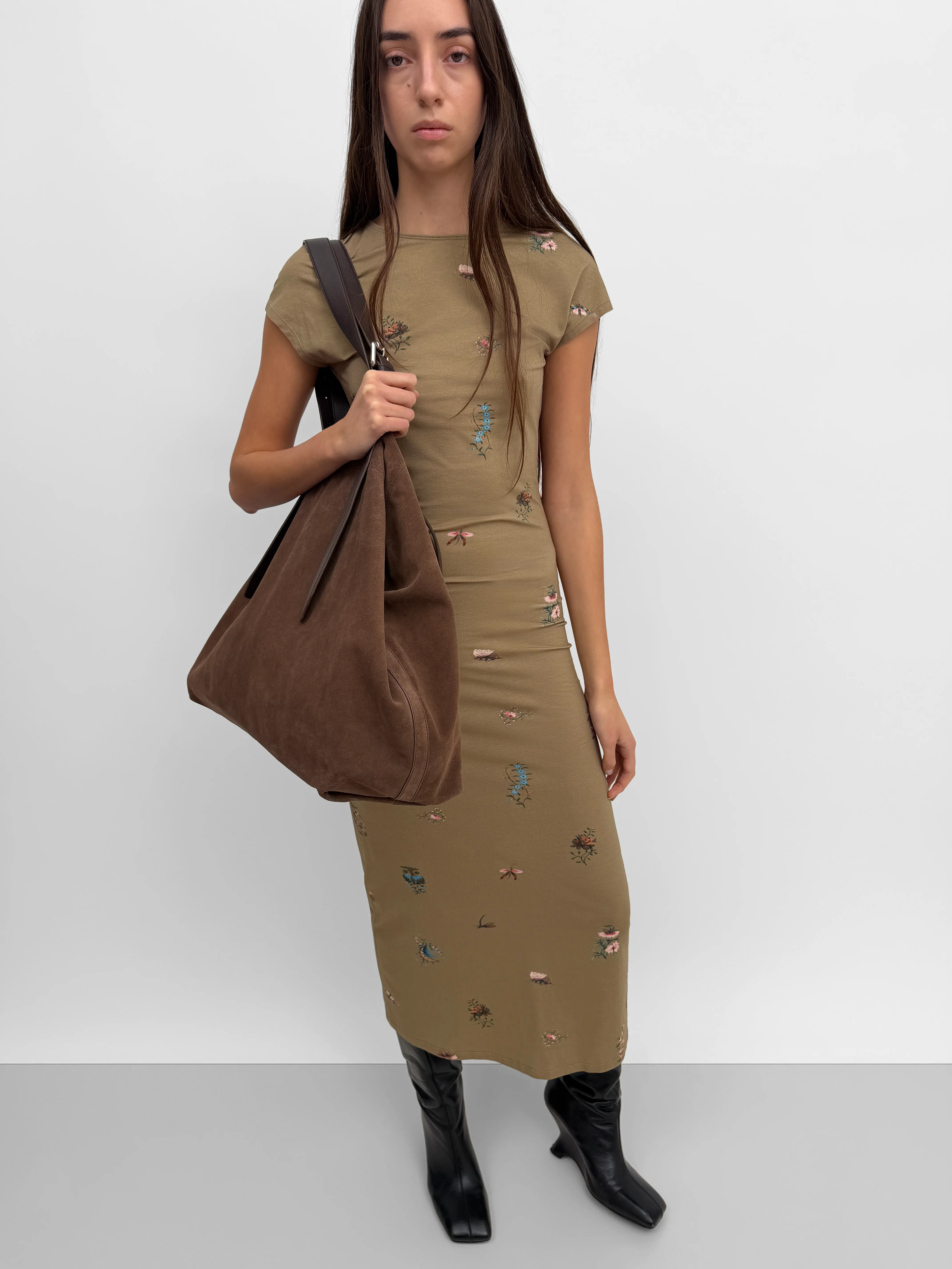 The Otta cap sleeve tricot dress in Duchess - Image 2