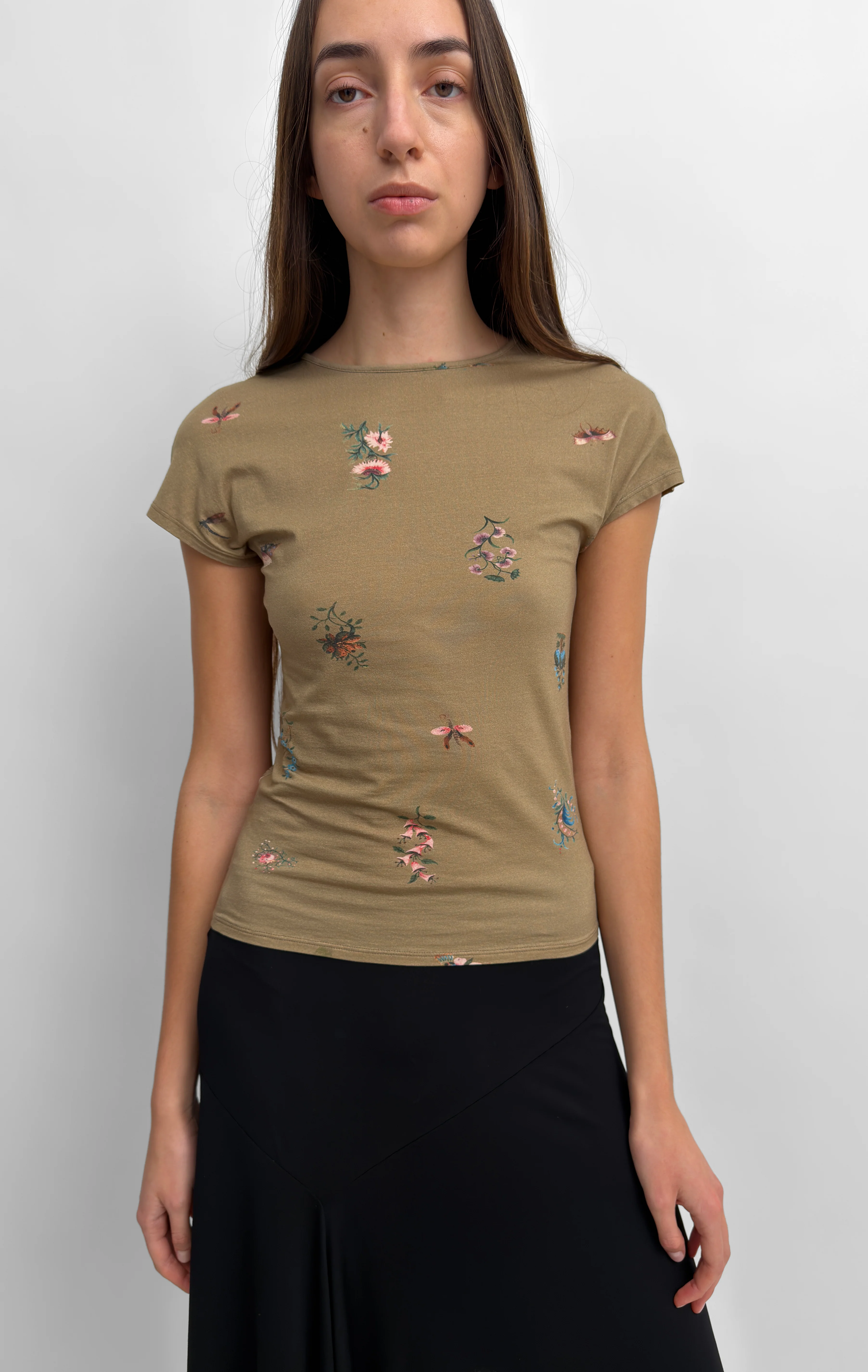 The Otta cap sleeve tricot top in Duchess - Image 2