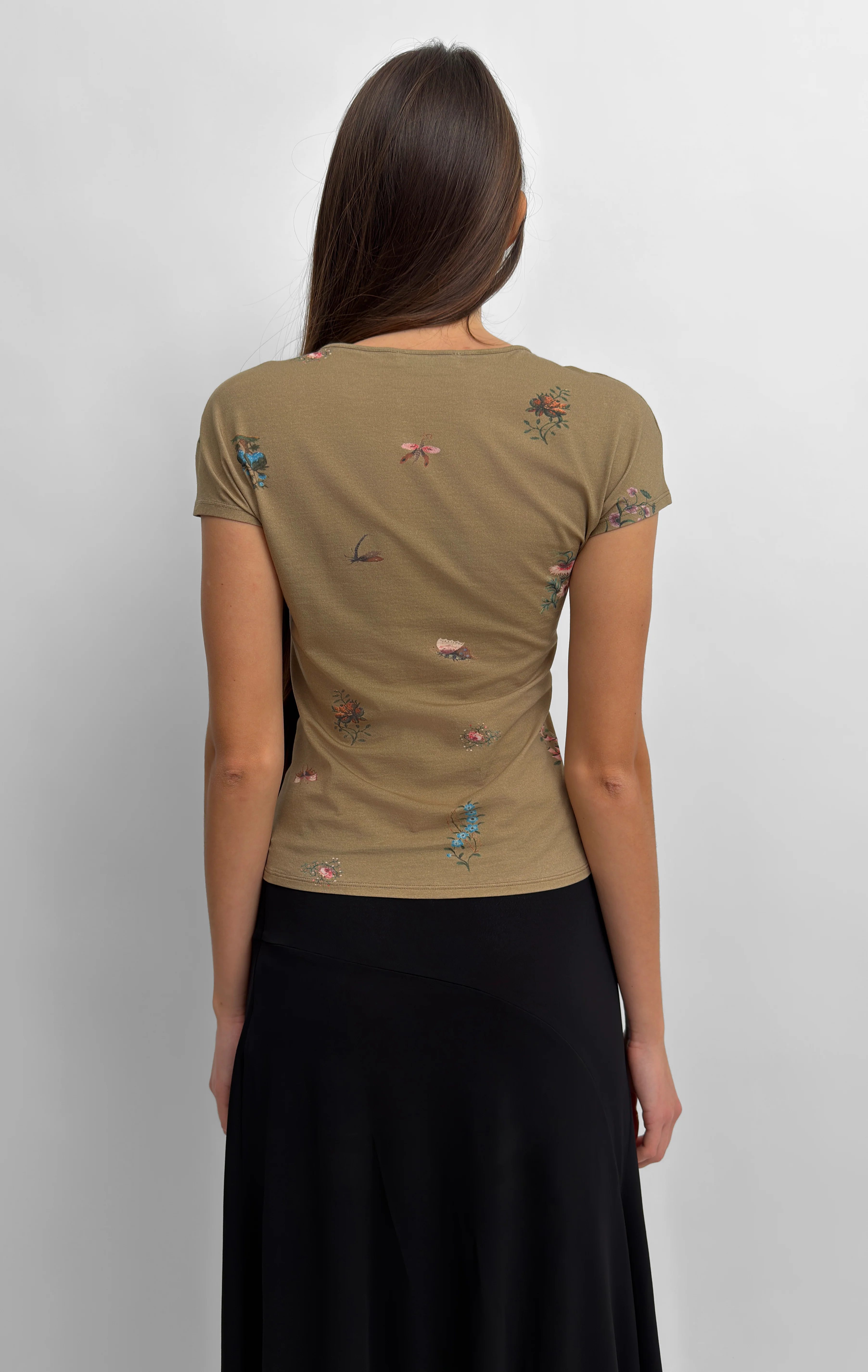 The Otta cap sleeve tricot top in Duchess - Image 3