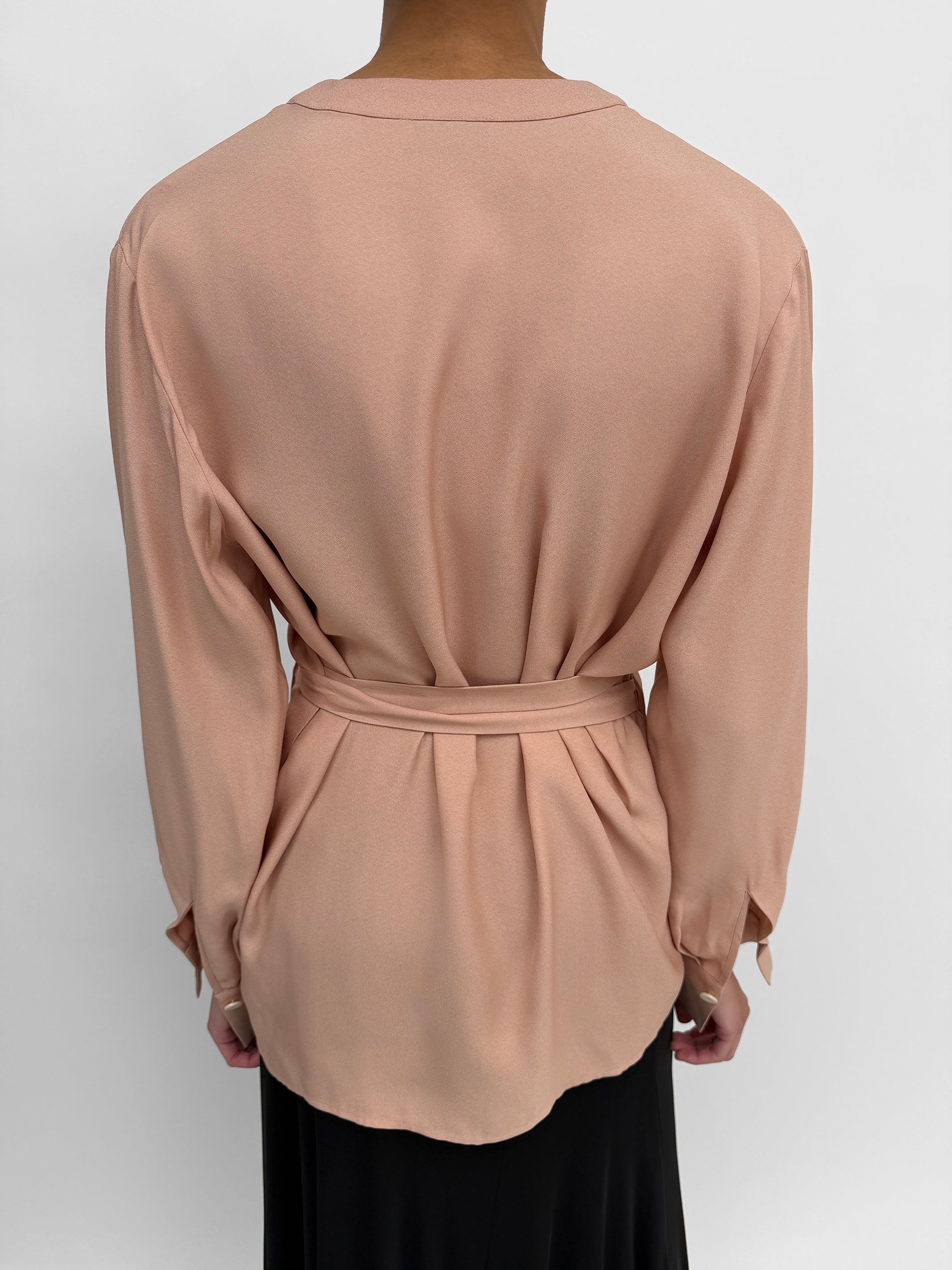 The Palmer wrap blouse in crepe - Image 3