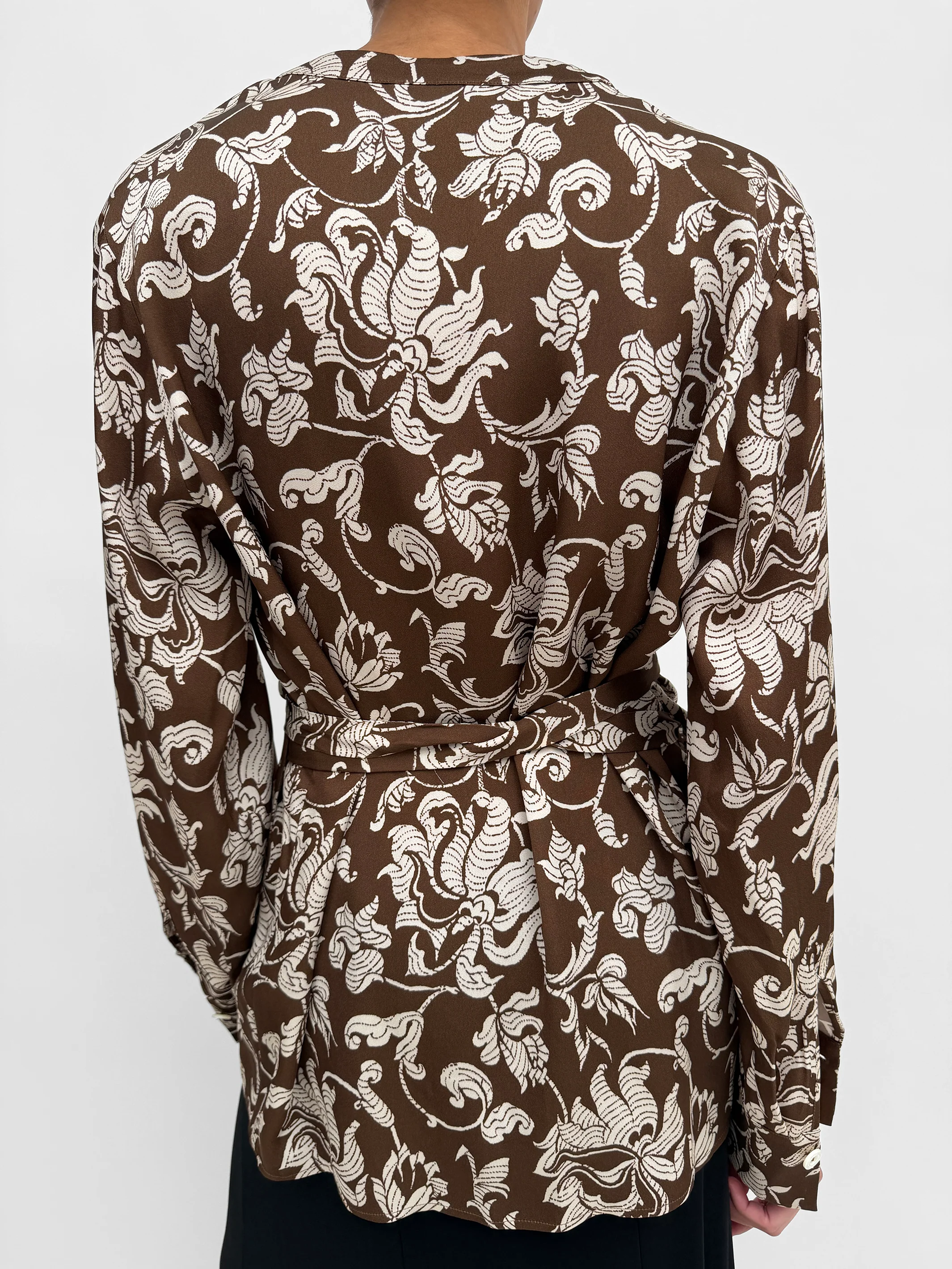 The Palmer wrap blouse in French Lily - Image 3