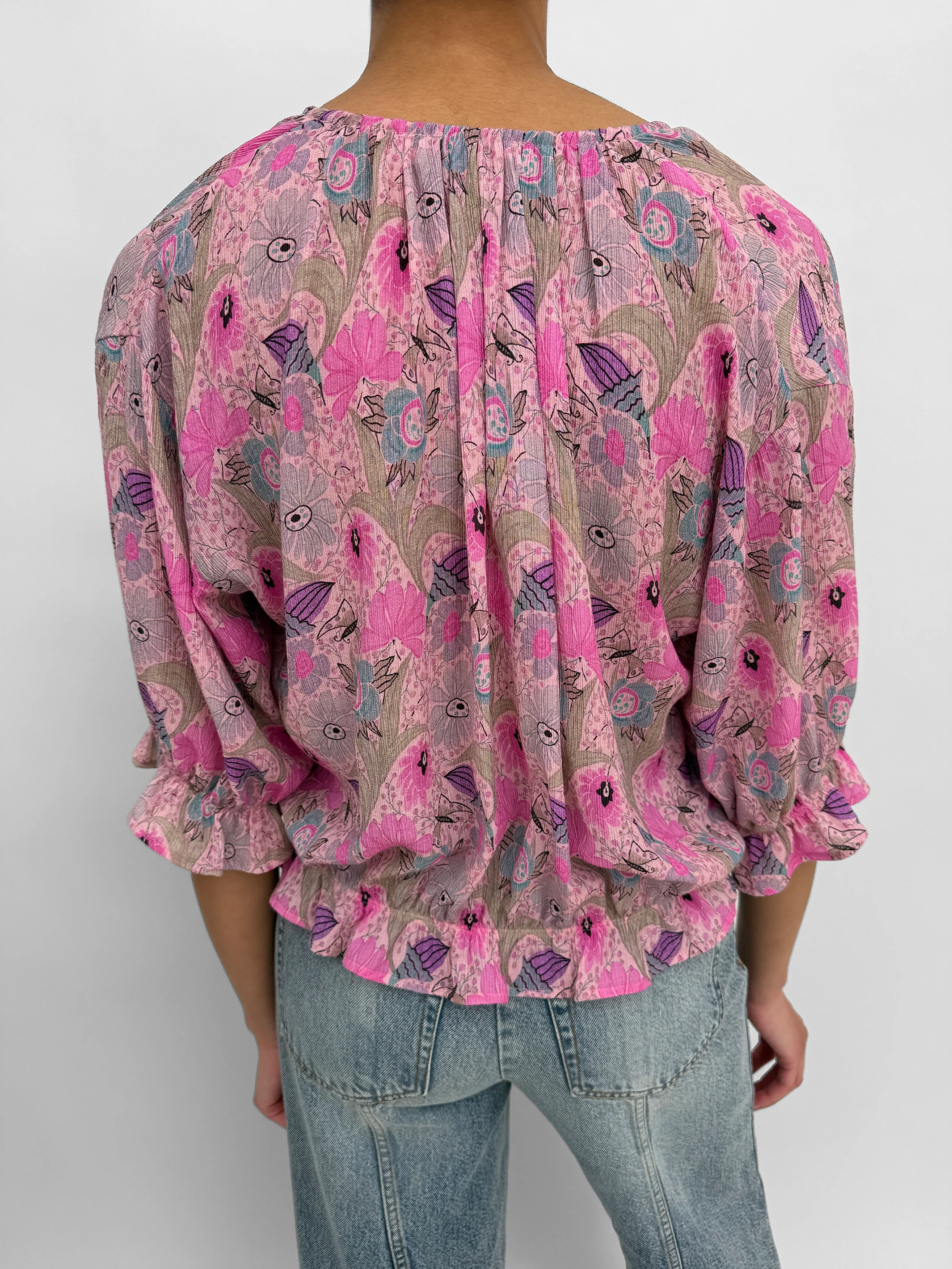 The Perla plissé blouse in Ducharne - Image 3