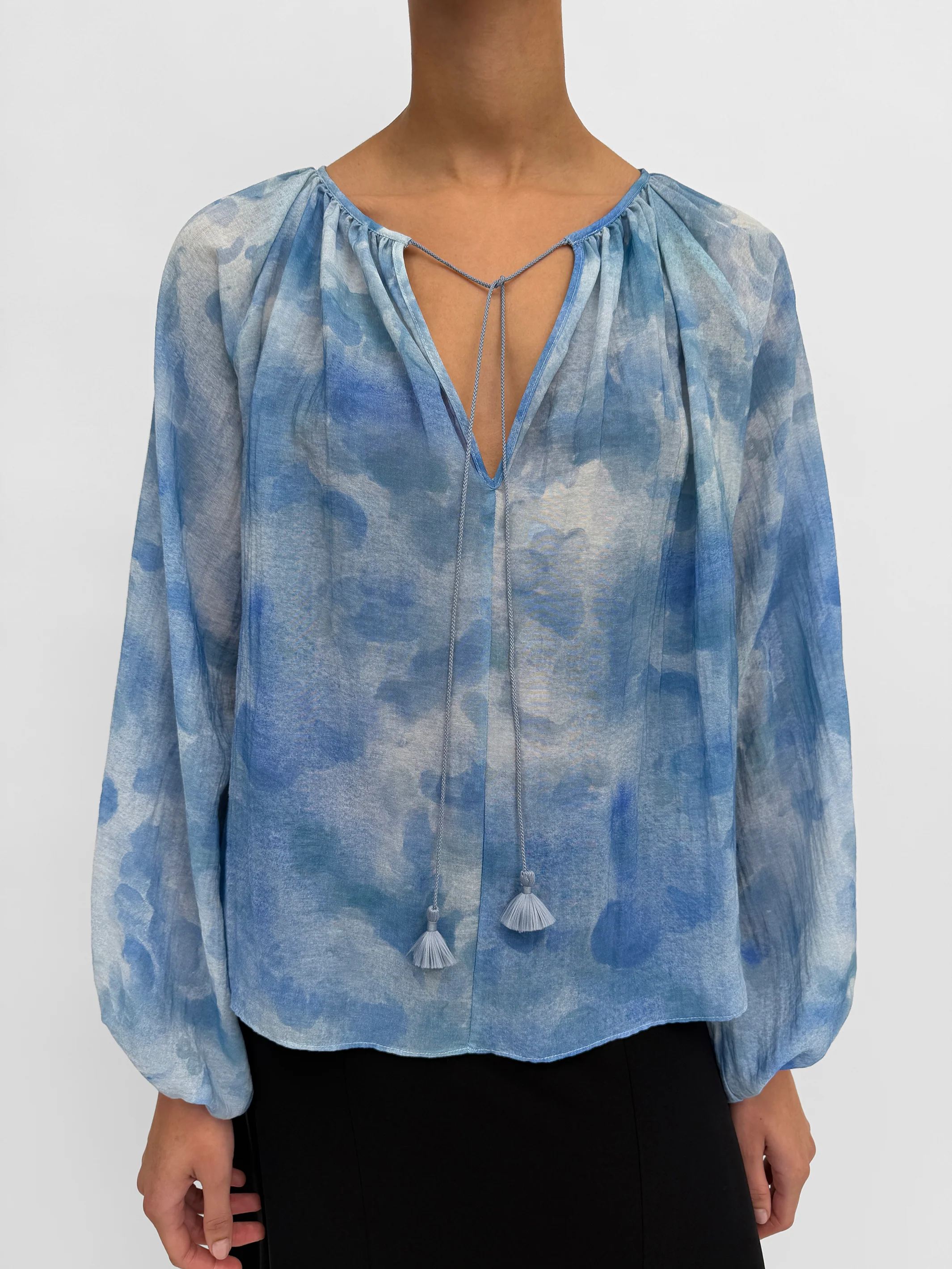 The Phoebe blouse in Clouds - Image 2