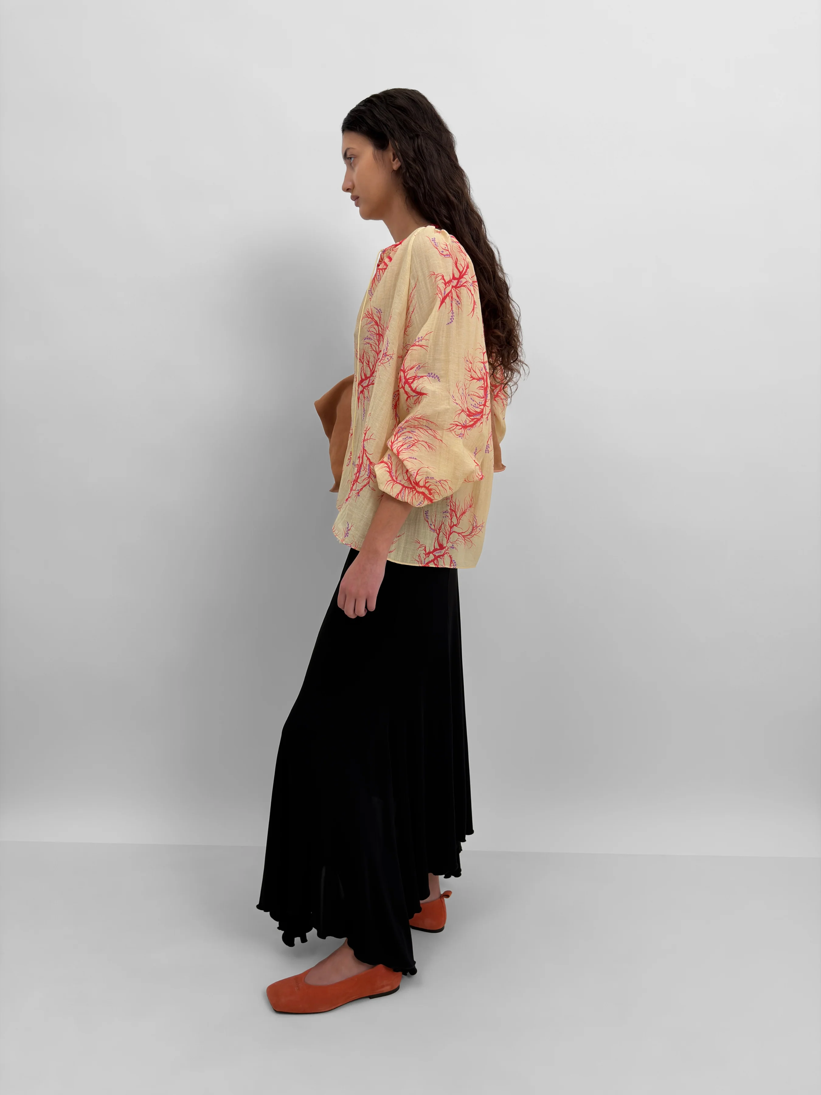 The Phoebe blouse in Seaweed - Image 4