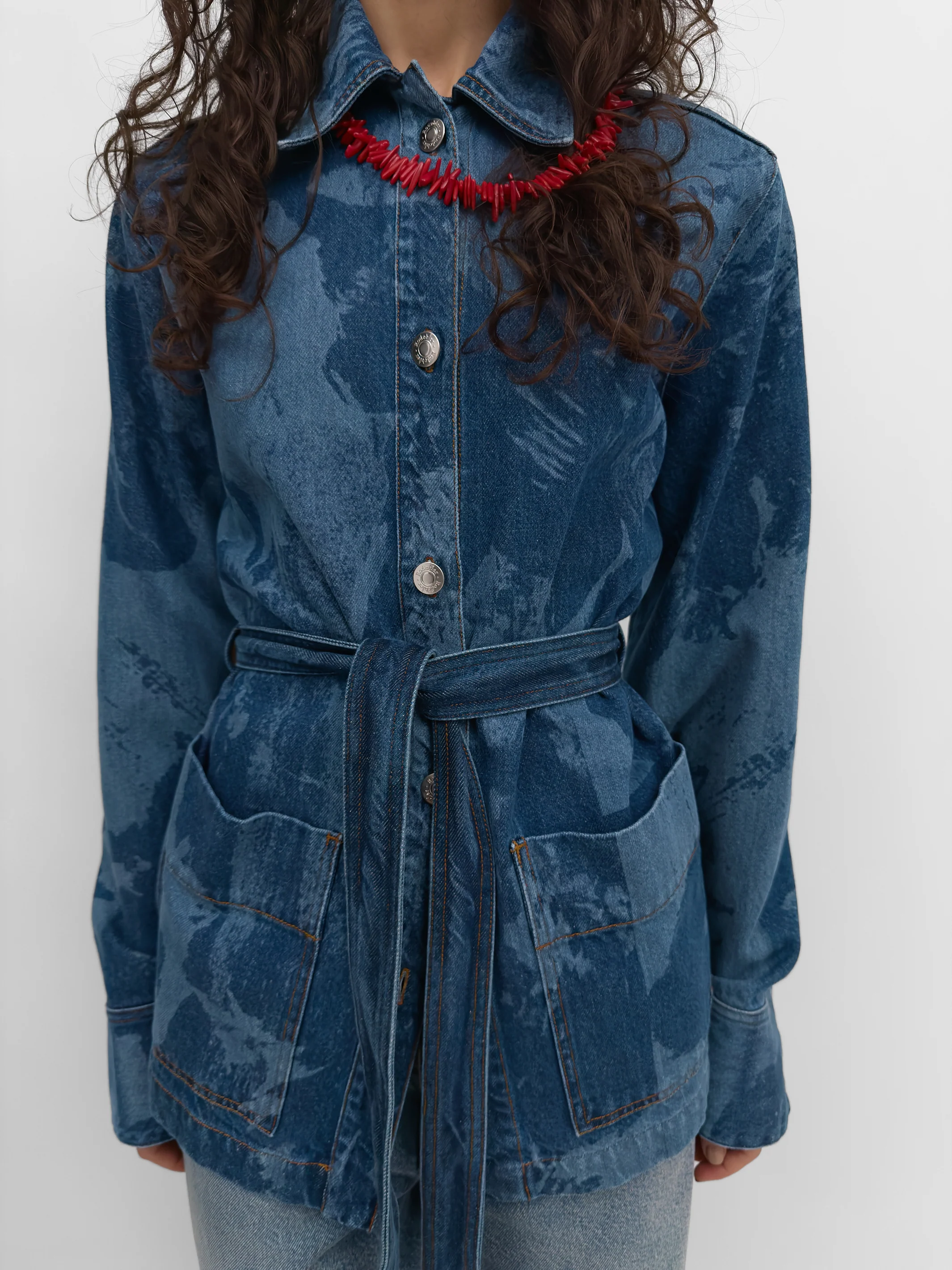 The Pico denim flower overshirt - Image 4