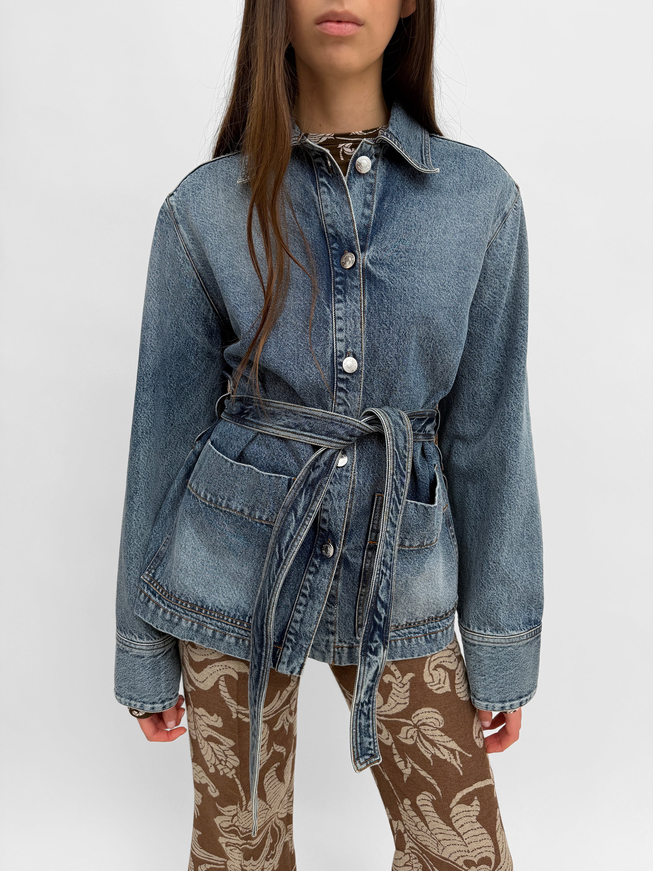 The Pico washed denim overshirt - Image 4