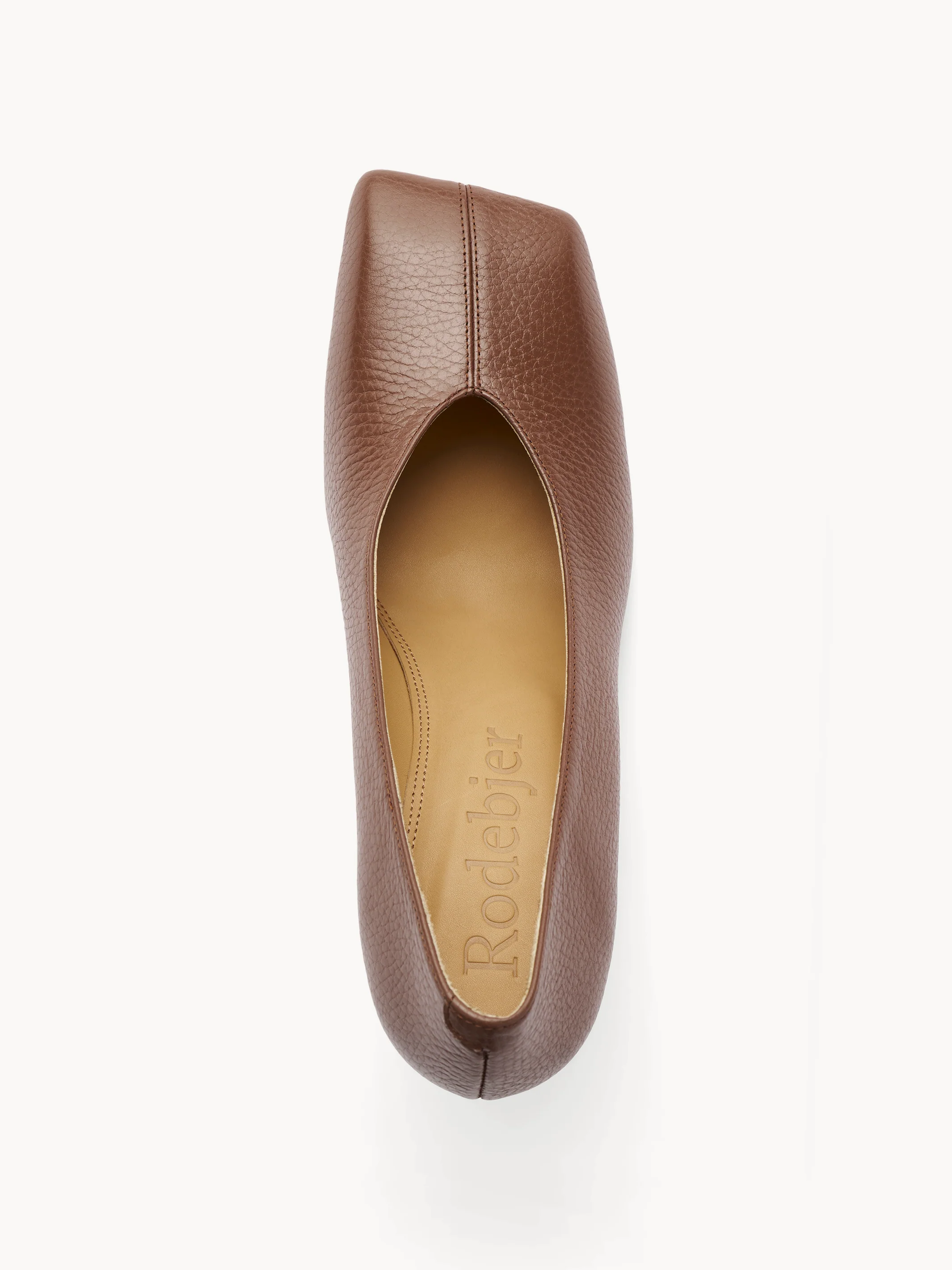 The Polka pebble leather pump - Image 3