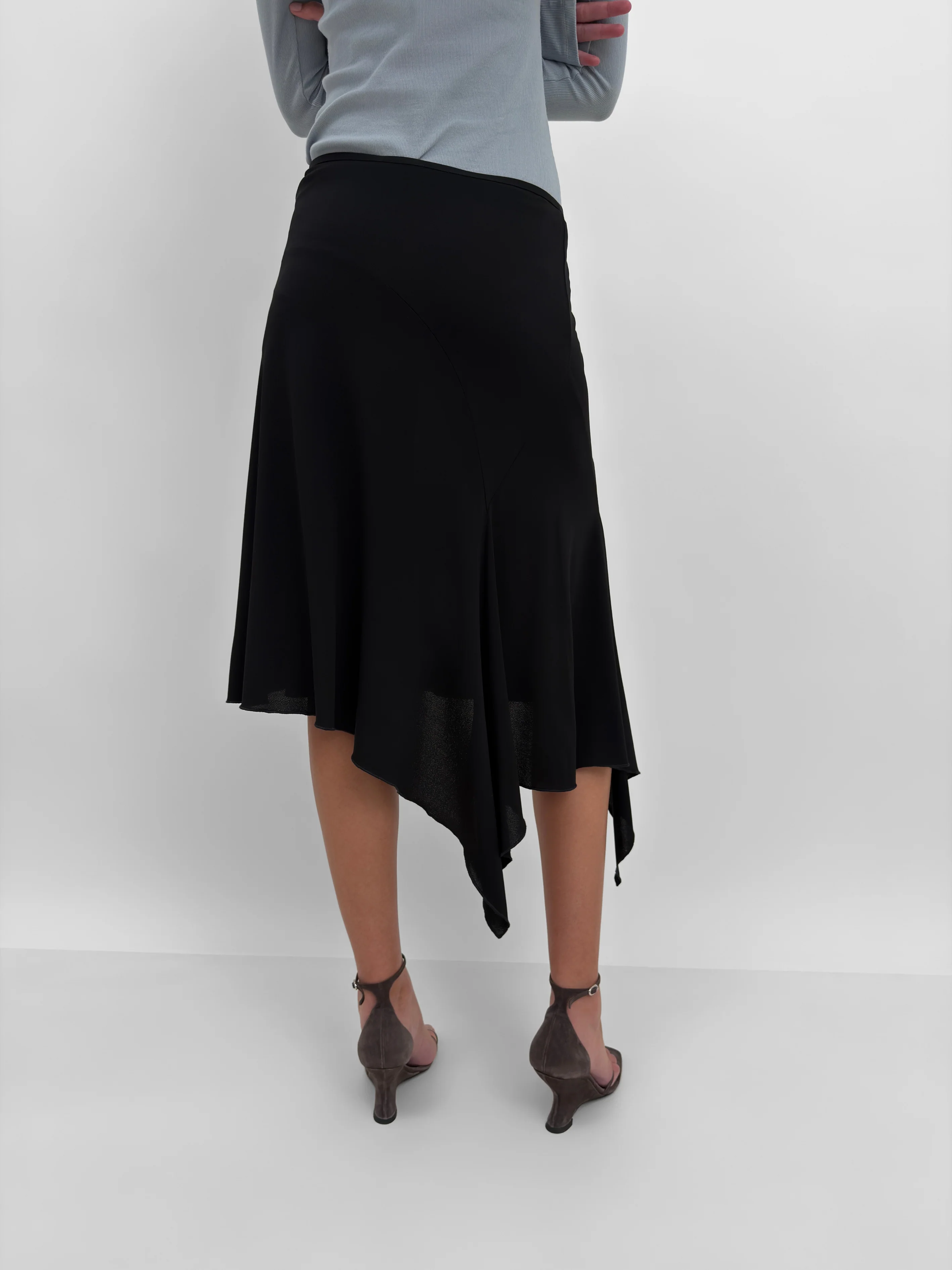 The Rimini asymmetric jersey skirt - Image 3