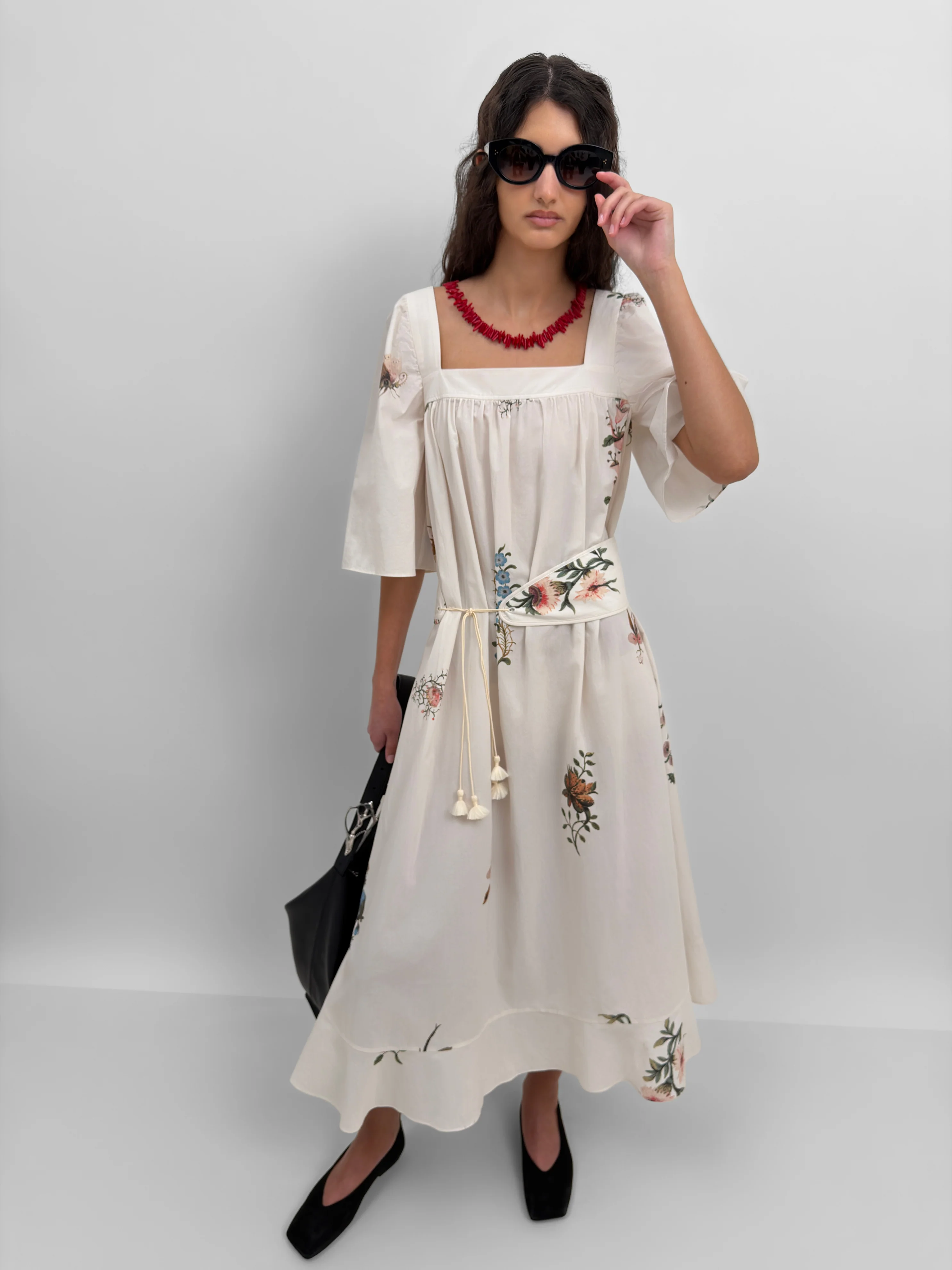 The Salem square neck dress in Duchess - Image 7