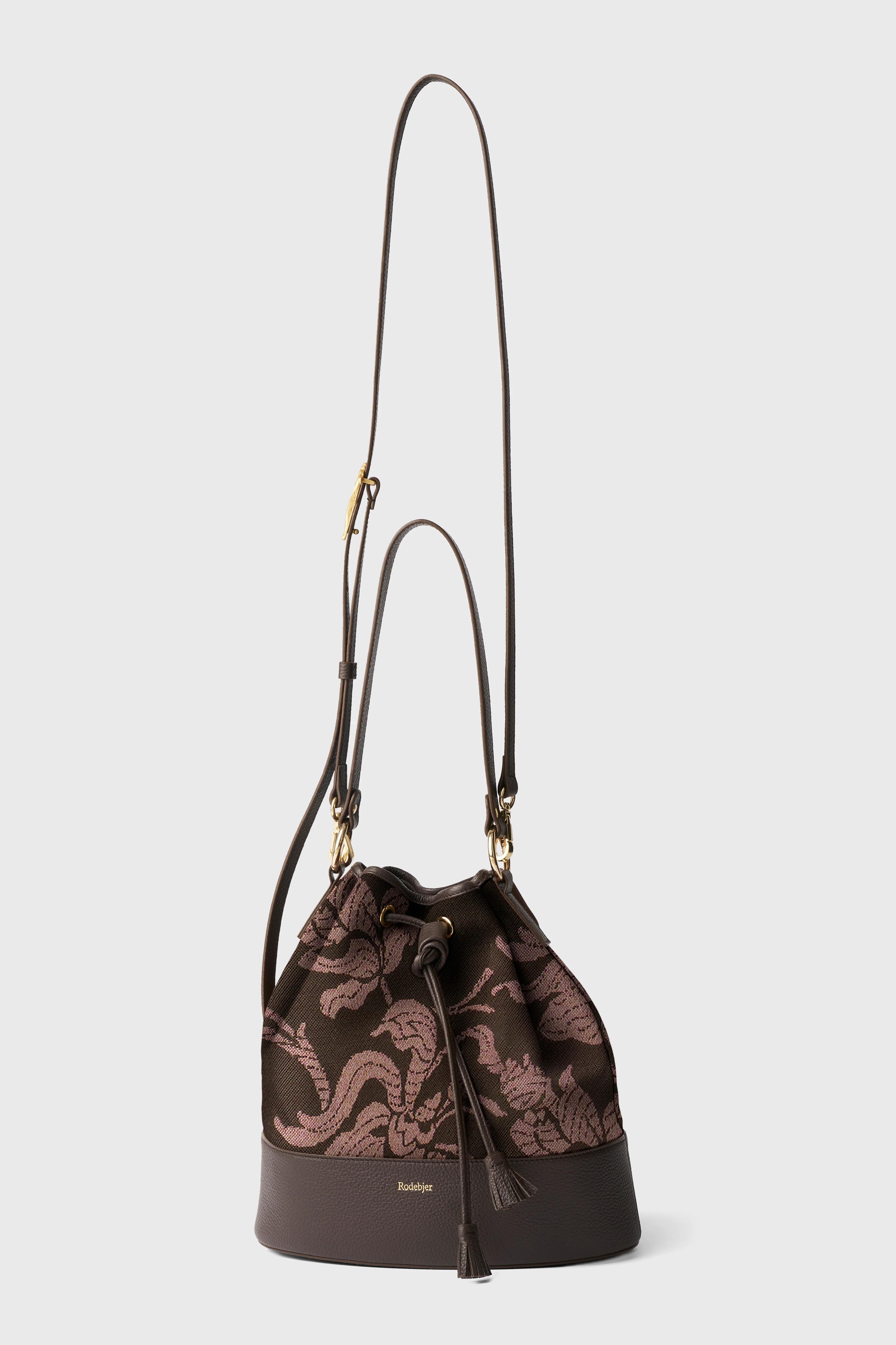 The Shell bucket bag in jacquard - Image 3