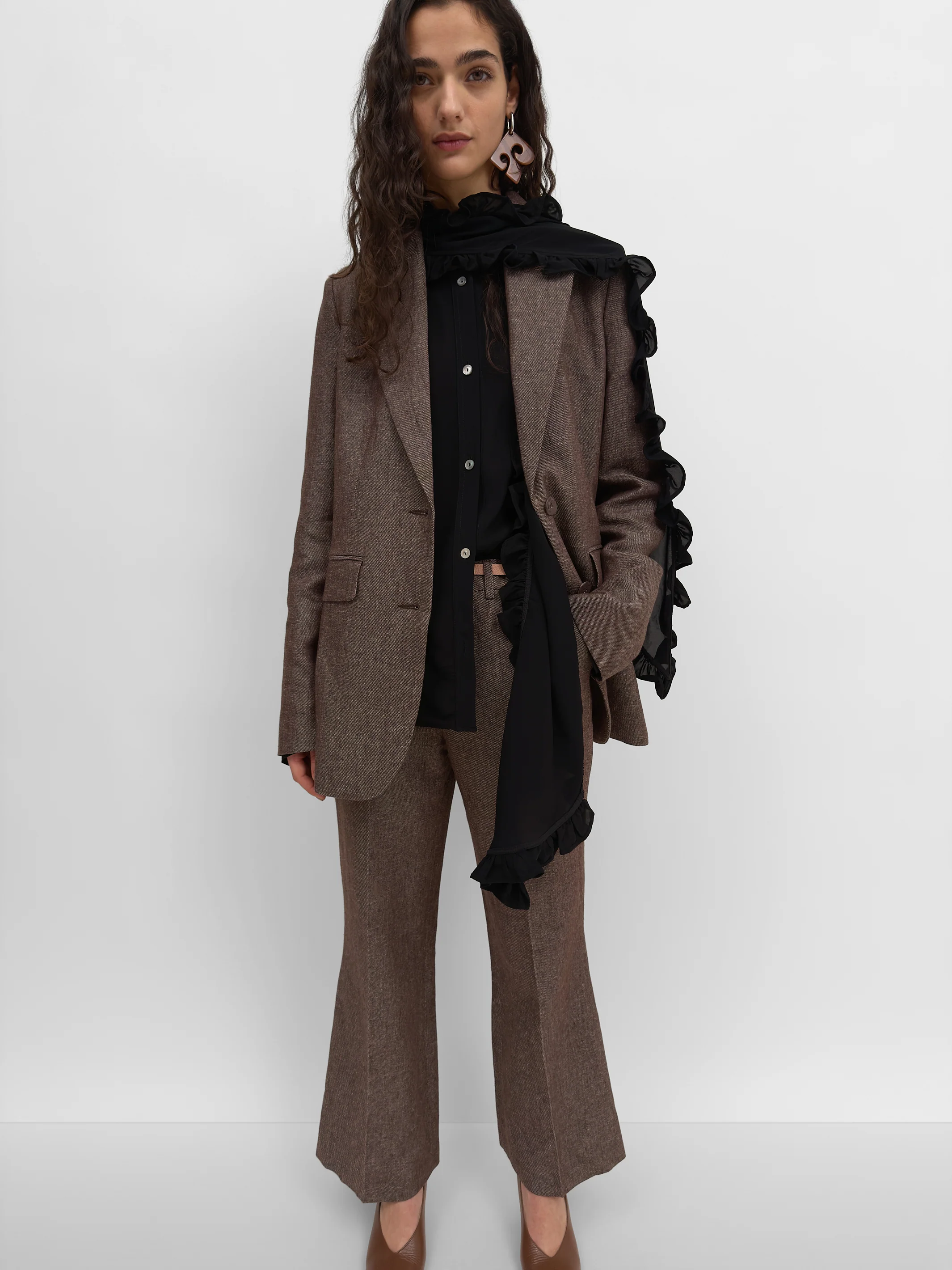 The Viola linen twill tailored blazer - Image 5